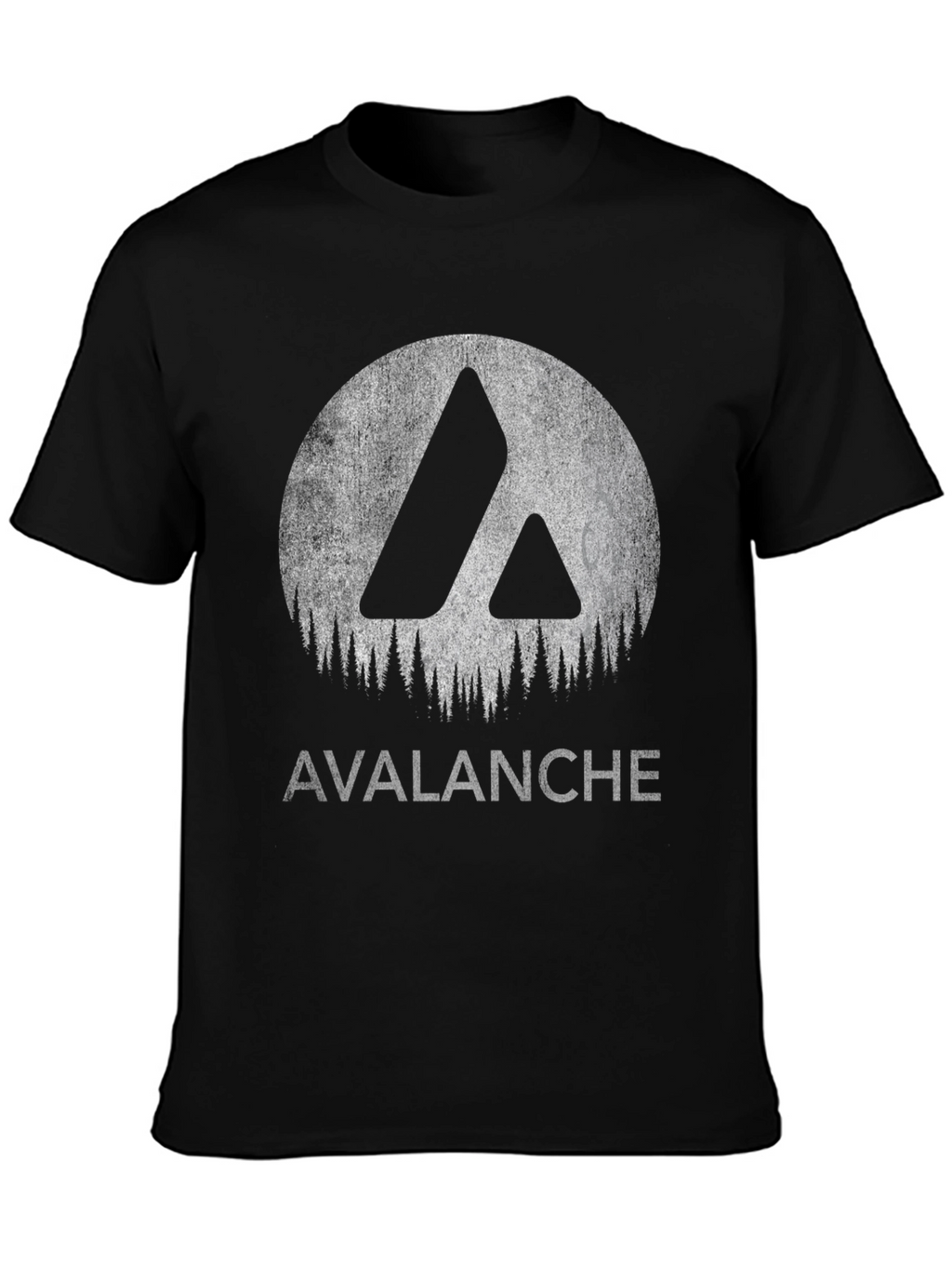 Avalanche Graphic Tee - Black Cotton Blend T-Shirt