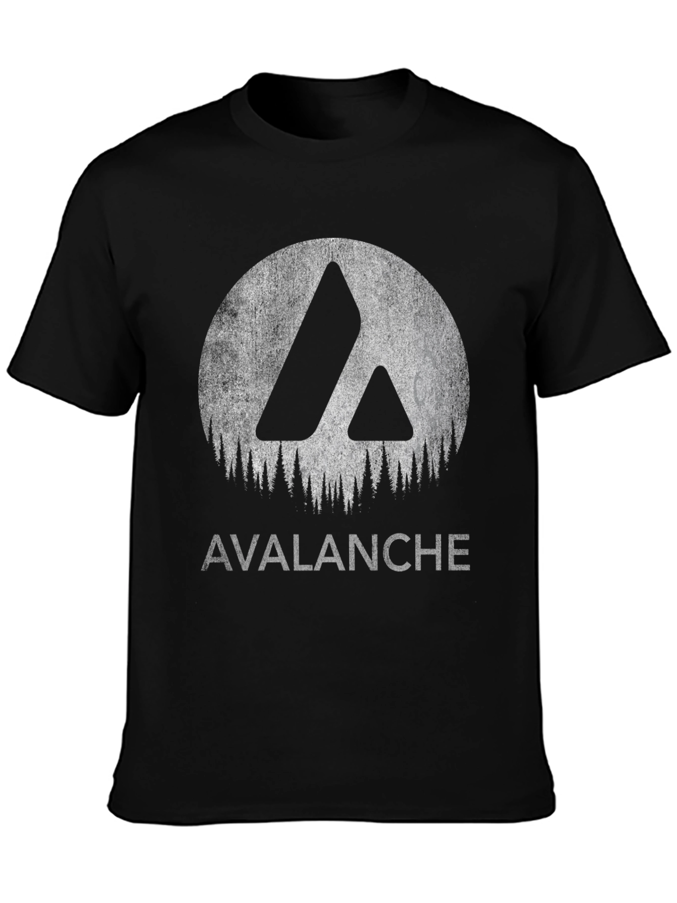 Avalanche Graphic Tee - Black Cotton Blend T-Shirt