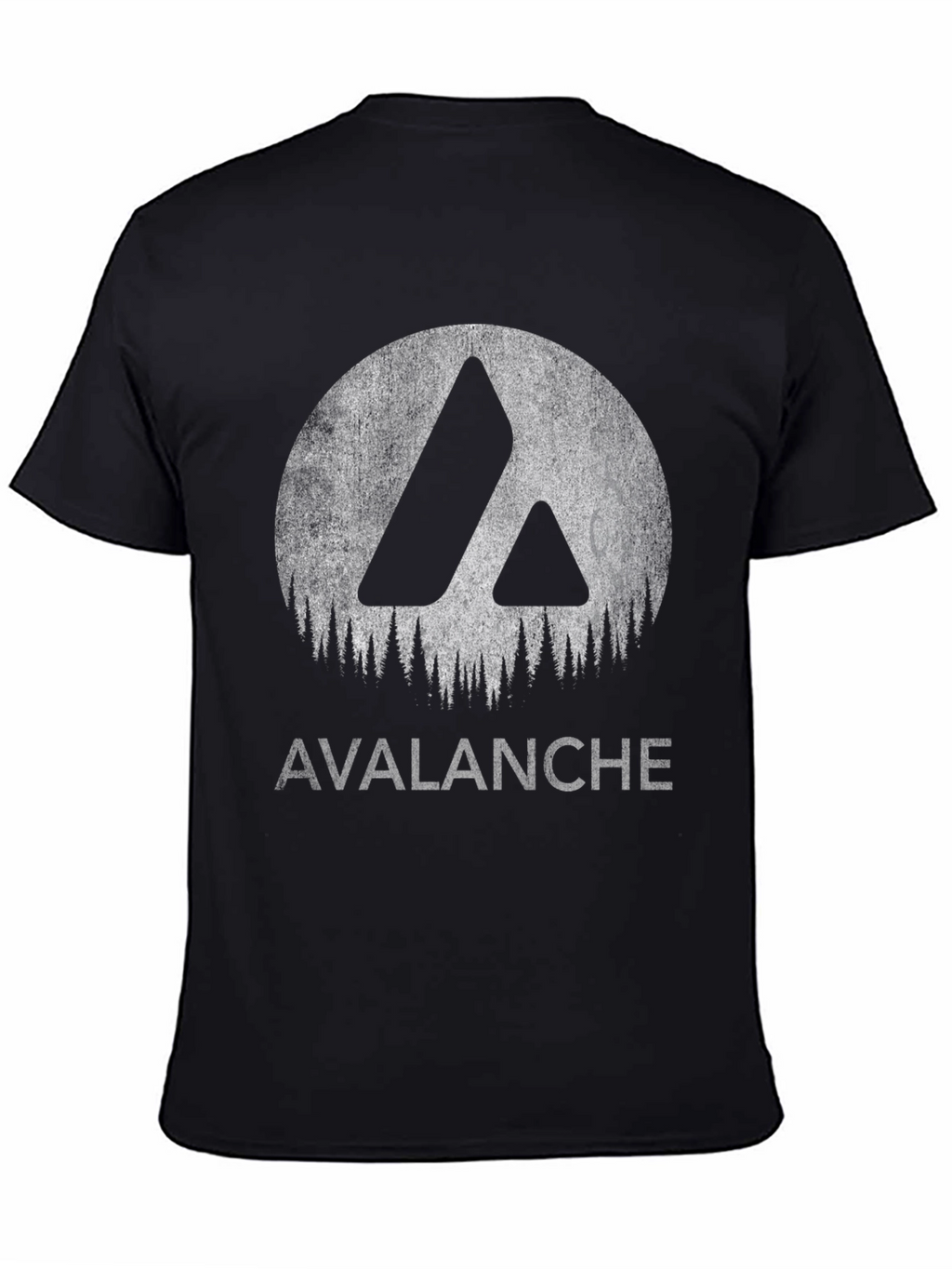 Avalanche Graphic Tee - Black Cotton Blend T-Shirt