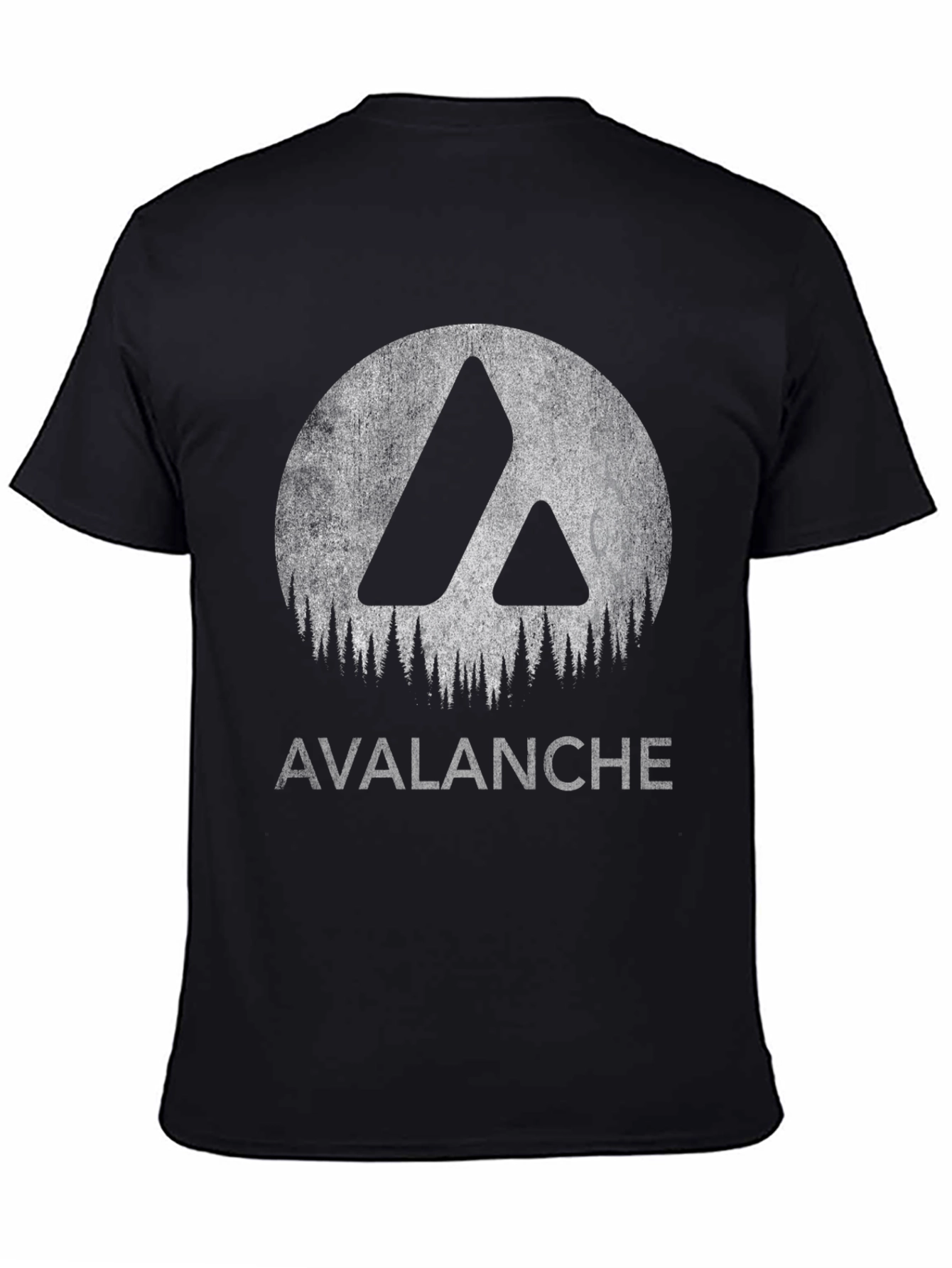 Avalanche Graphic Tee - Black Cotton Blend T-Shirt