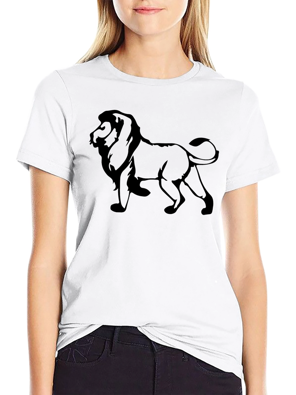 Lion Graphic T-Shirt - Classic Black Tee
