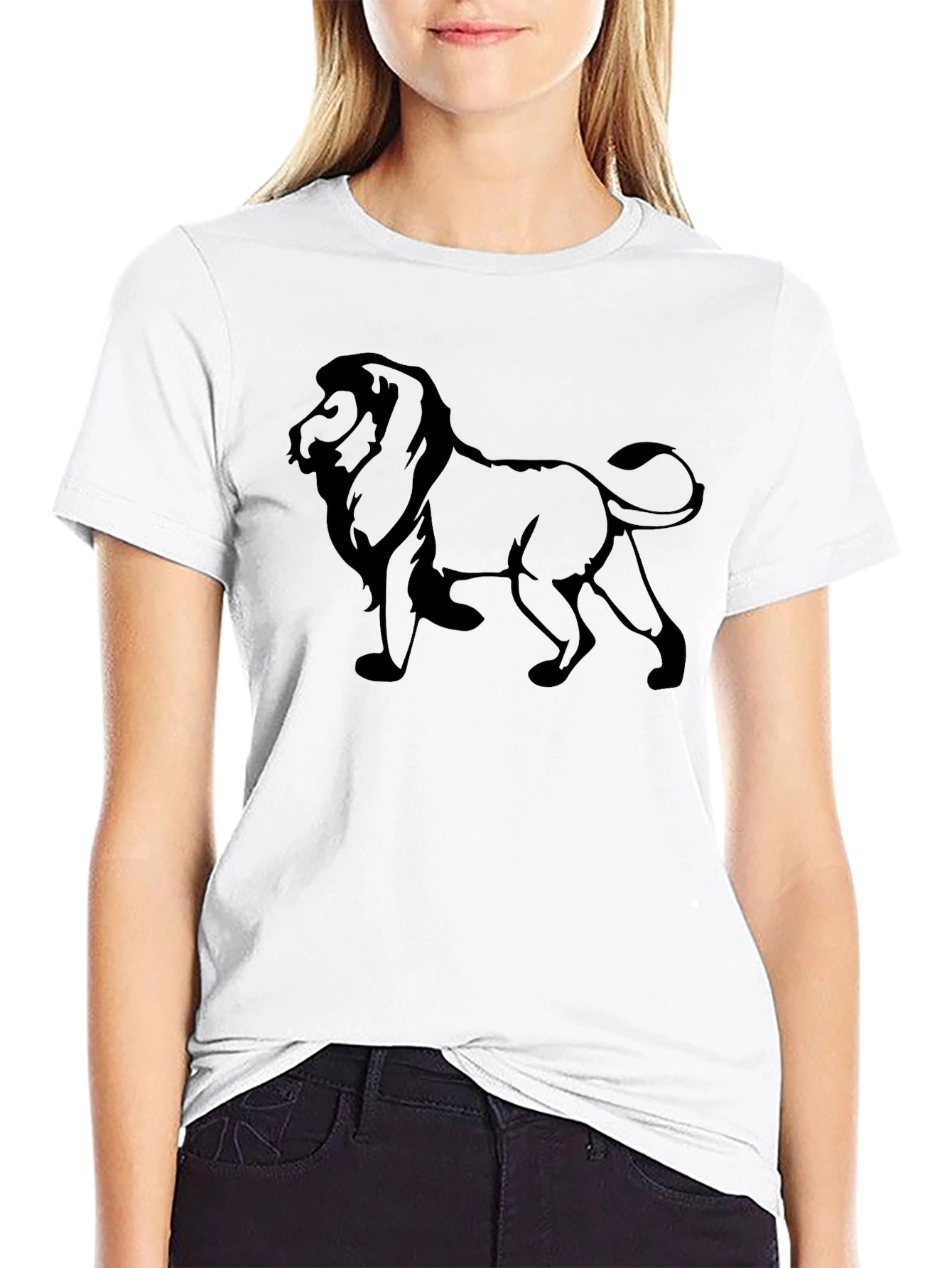 Lion Graphic T-Shirt - Classic Black Tee