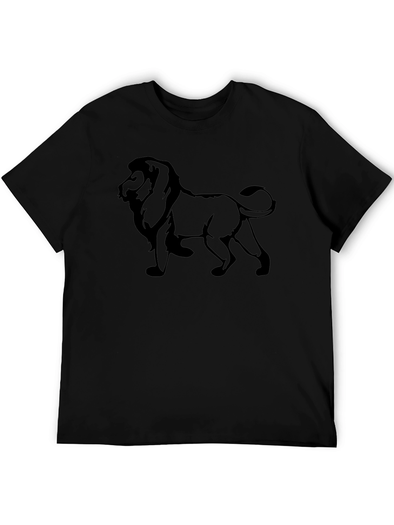 Lion Graphic T-Shirt - Classic Black Tee