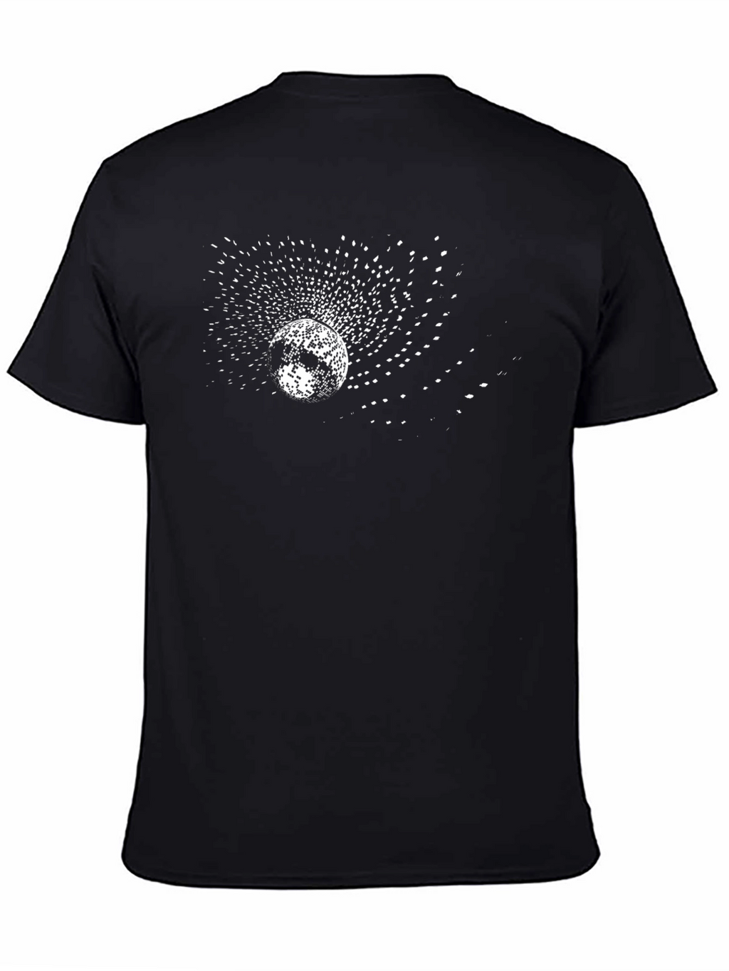 Cosmic Burst Black T-Shirt - Unique Graphic Tee