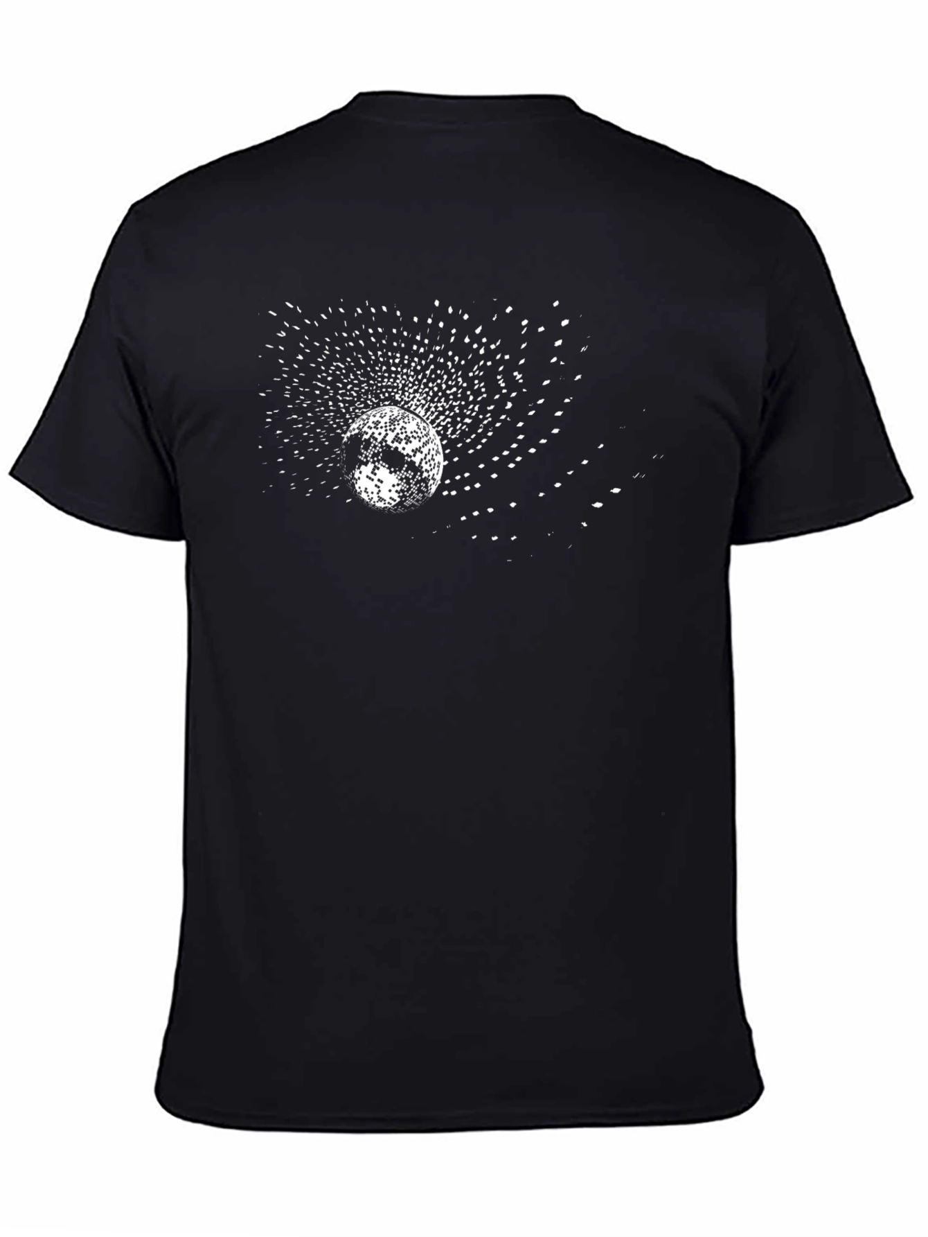 Cosmic Burst Black T-Shirt - Unique Graphic Tee