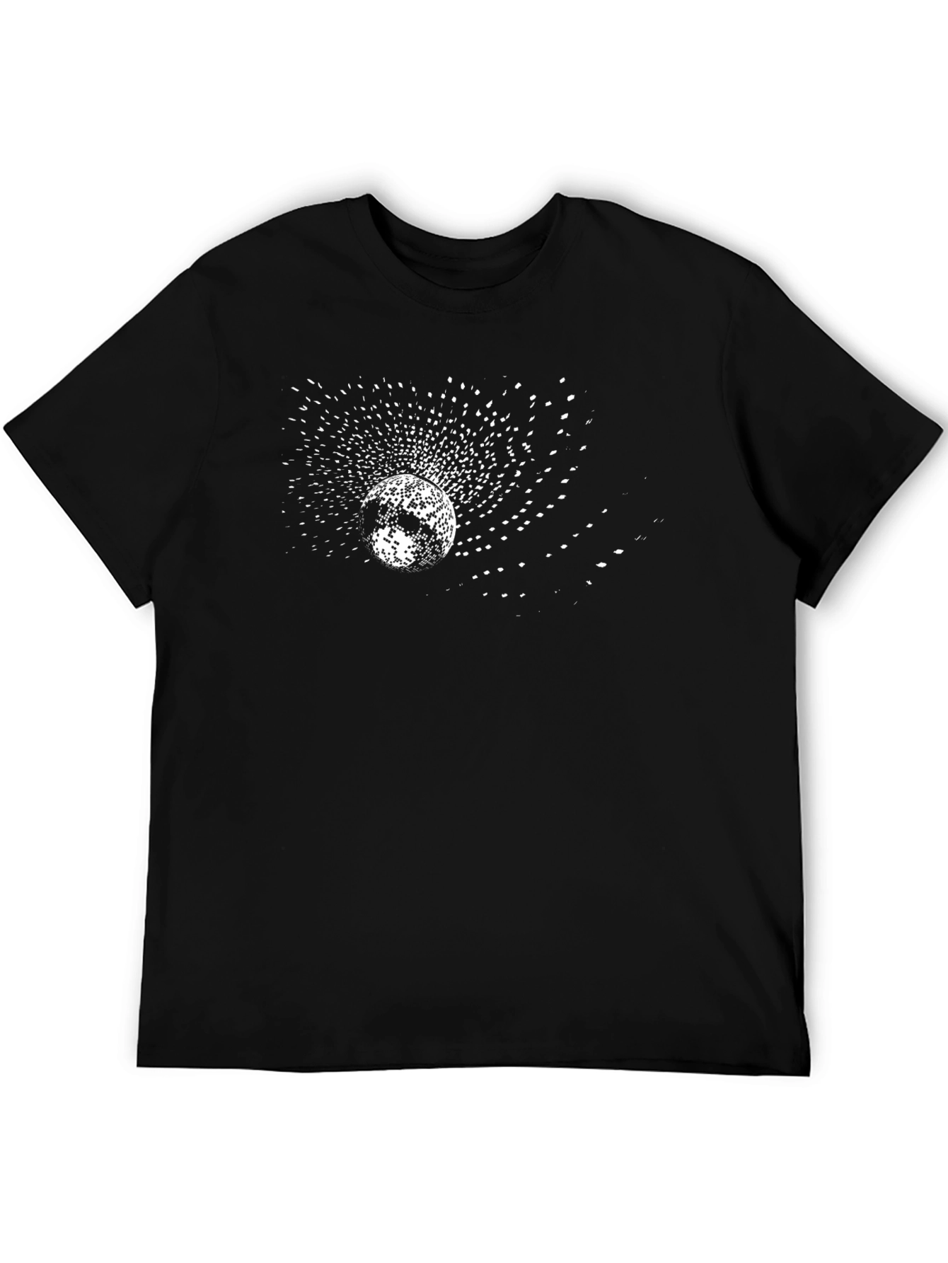 Cosmic Burst Black T-Shirt - Unique Graphic Tee