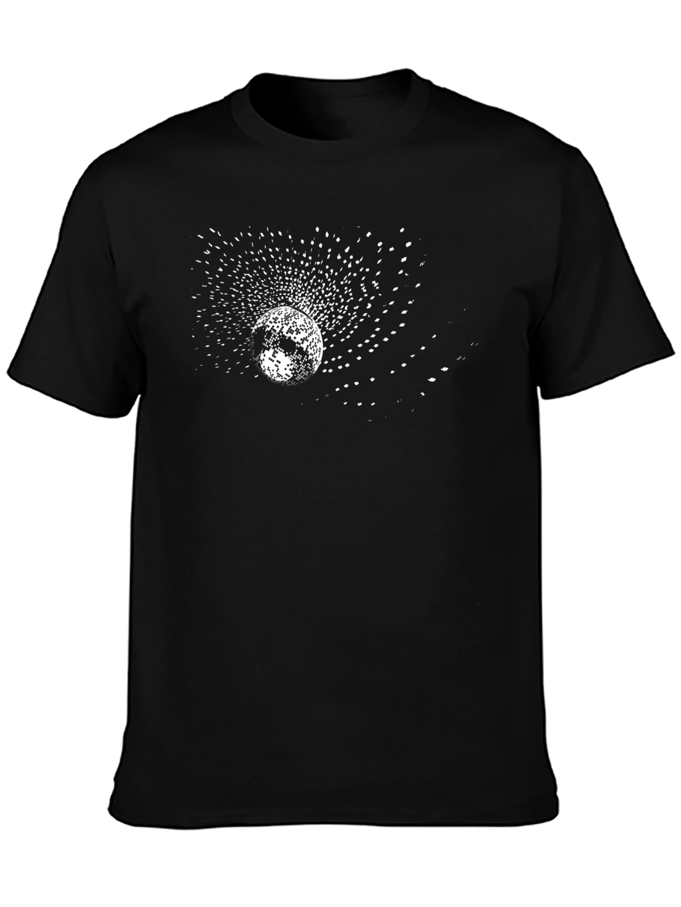 Cosmic Burst Black T-Shirt - Unique Graphic Tee