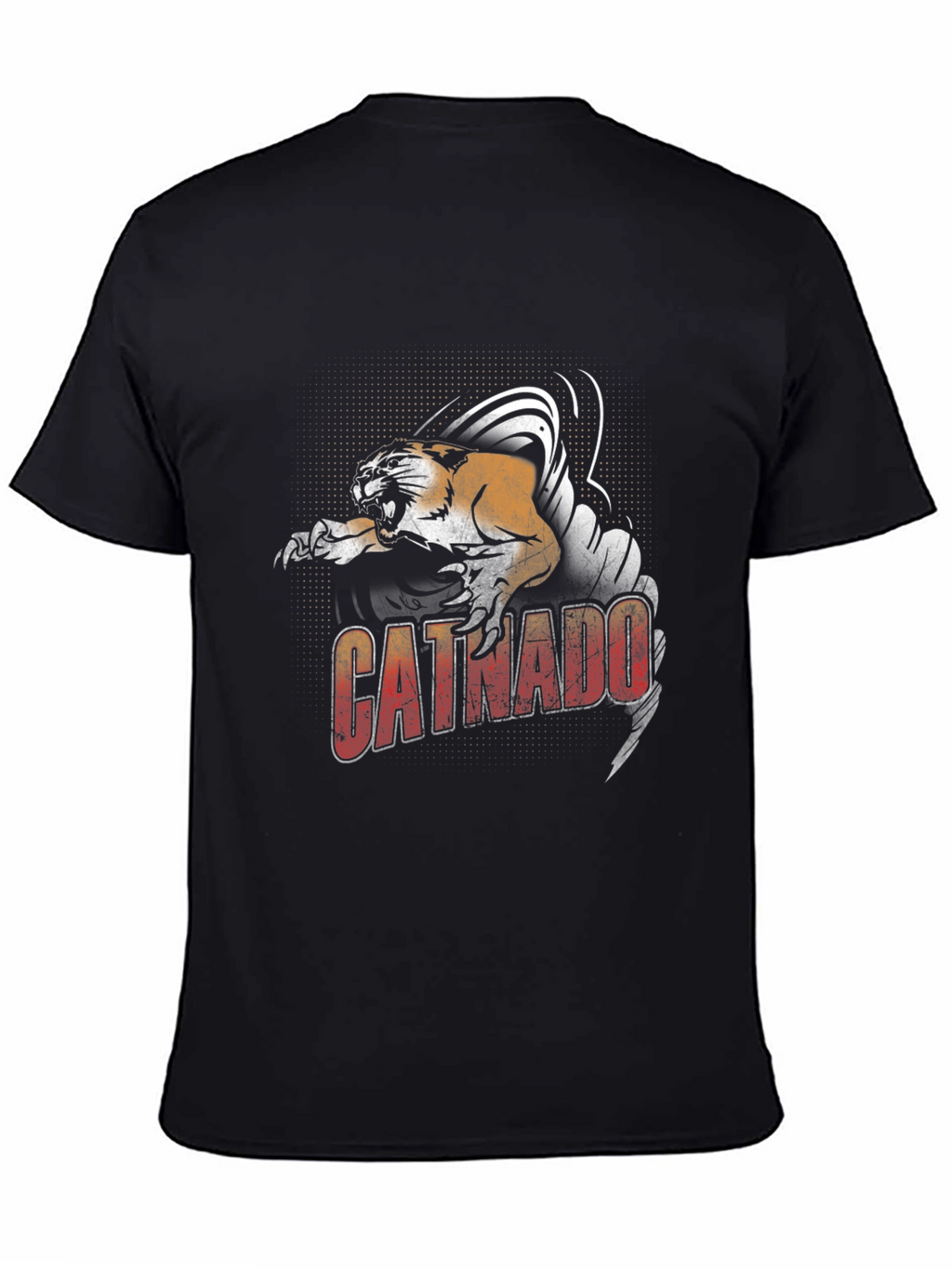Catnado Graphic Tee - Fierce Feline Tornado T-Shirt