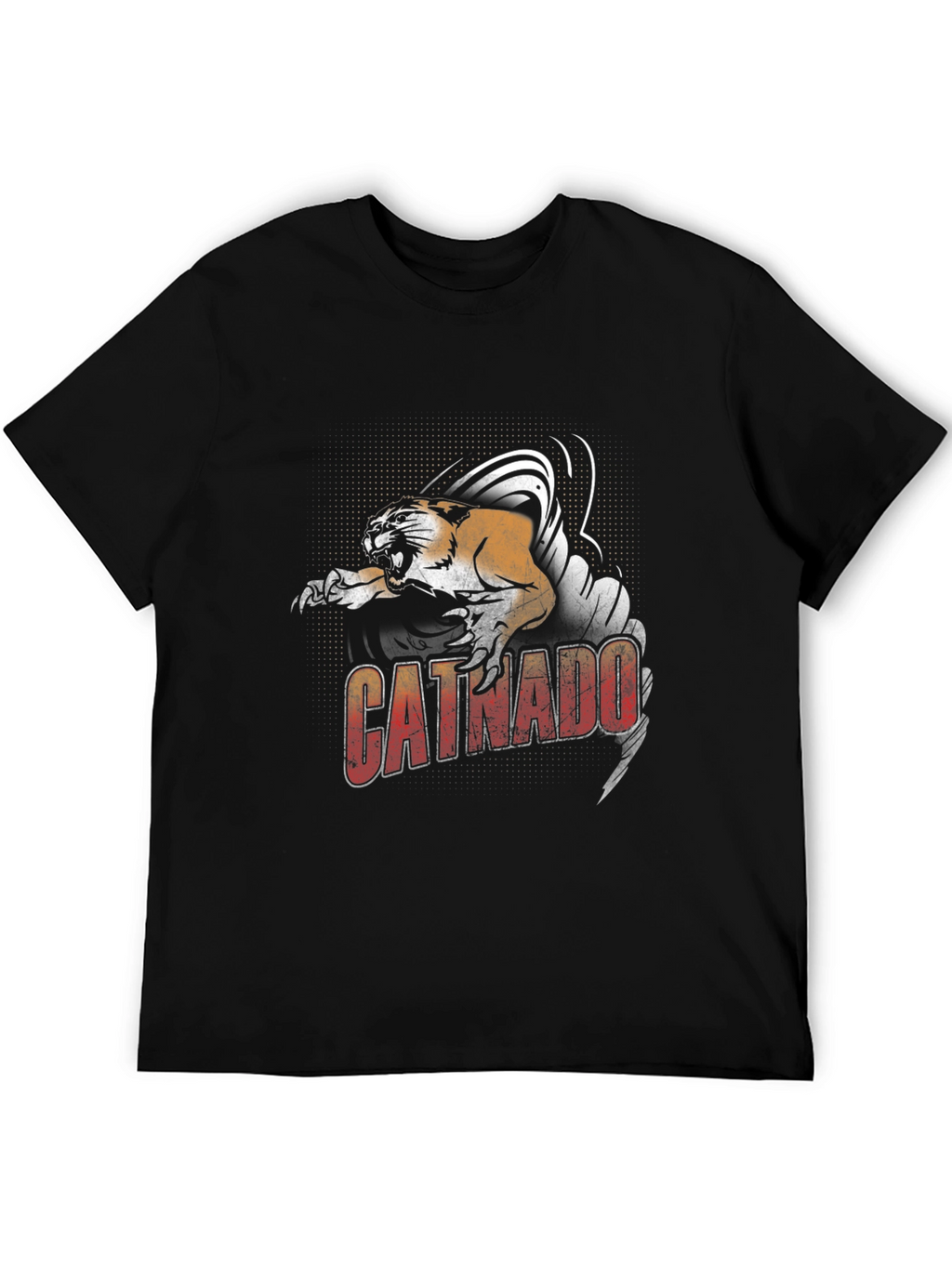 Catnado Graphic Tee - Fierce Feline Tornado T-Shirt