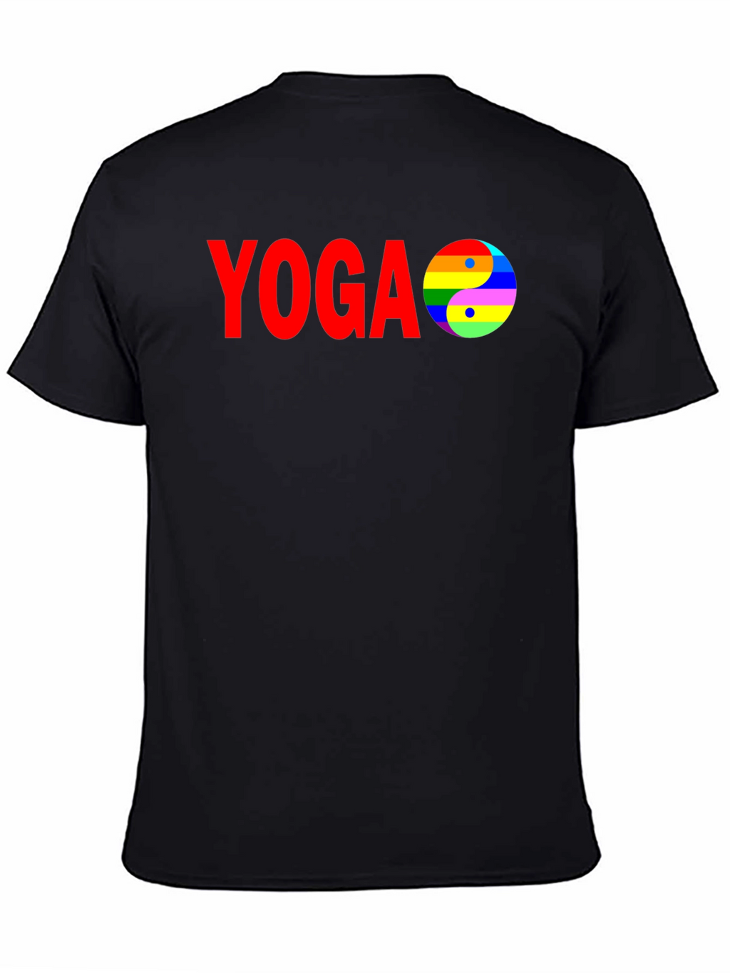 Yoga Yin Yang Rainbow T-Shirt - Peace & Pride
