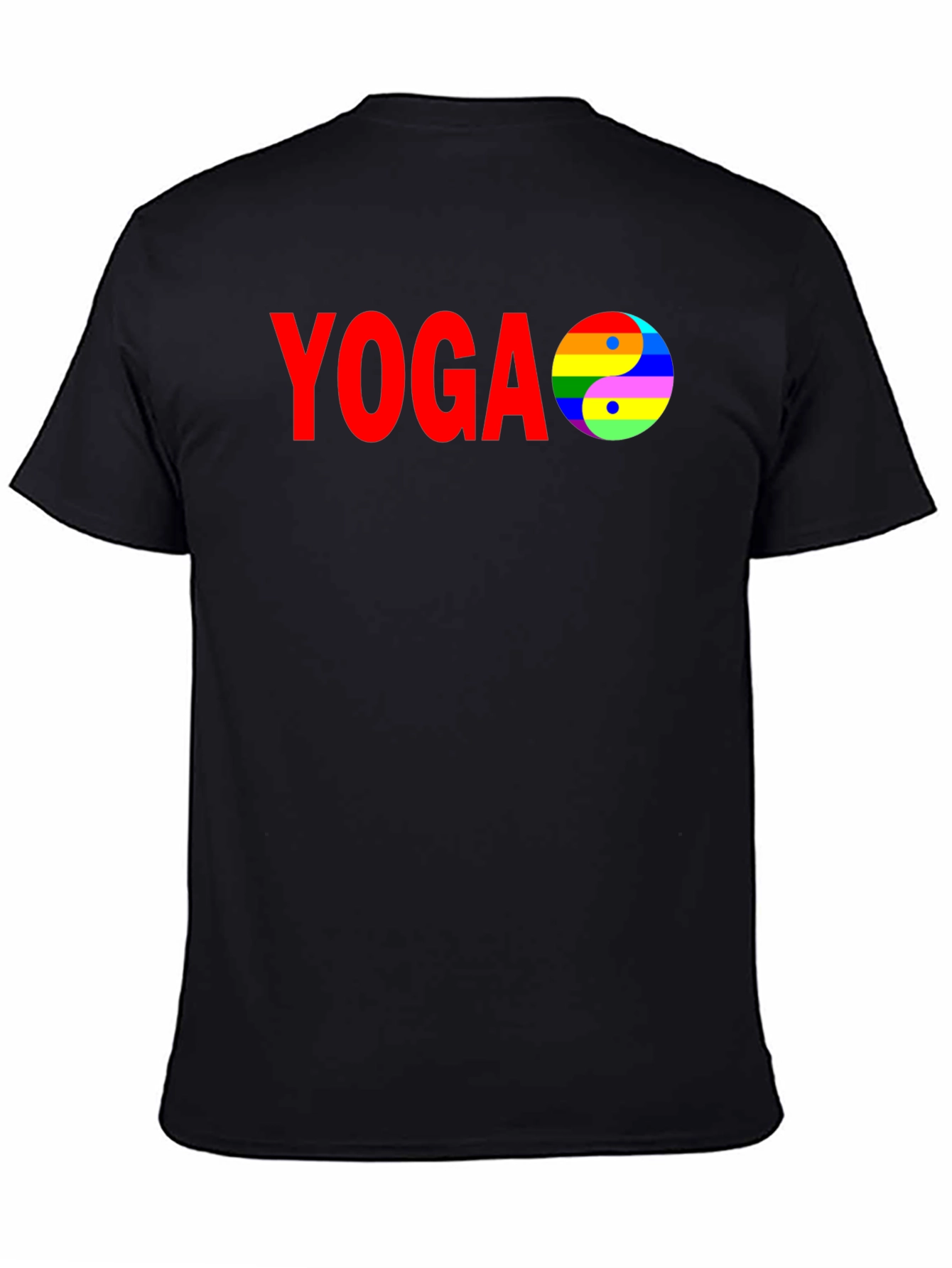 Yoga Yin Yang Rainbow T-Shirt - Peace & Pride