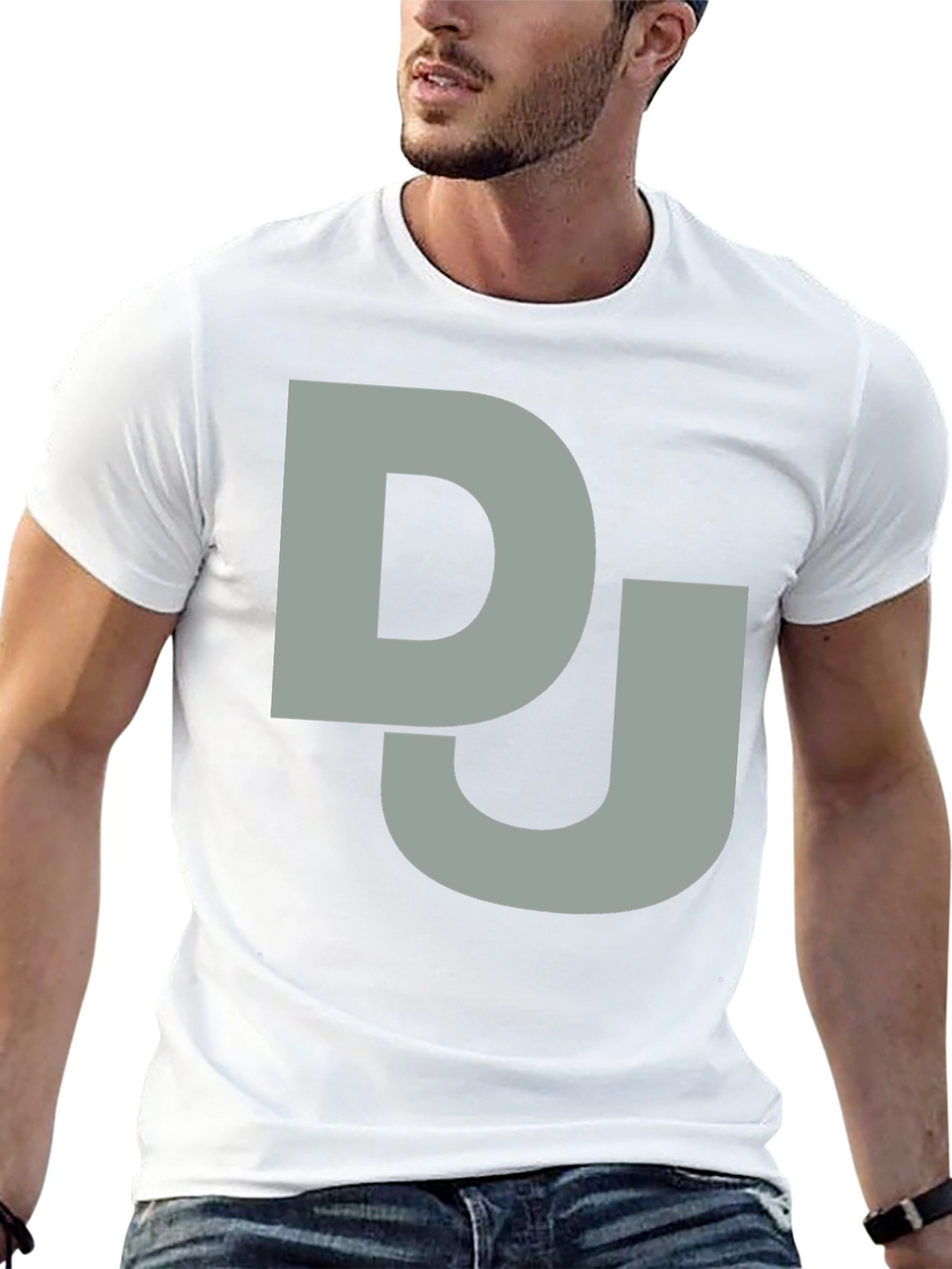DJ Graphic Tee - Black Cotton T-Shirt