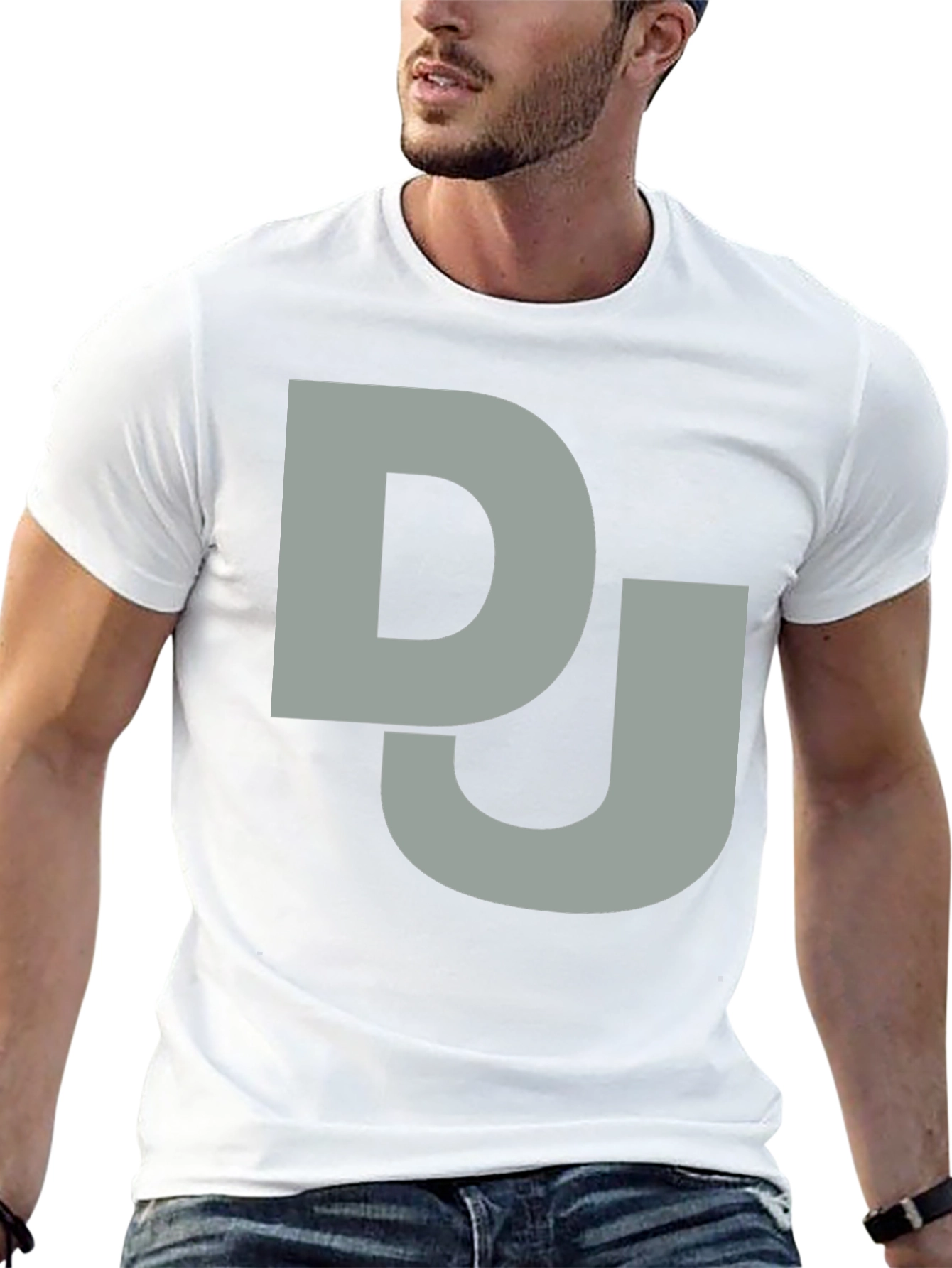 DJ Graphic Tee - Black Cotton T-Shirt