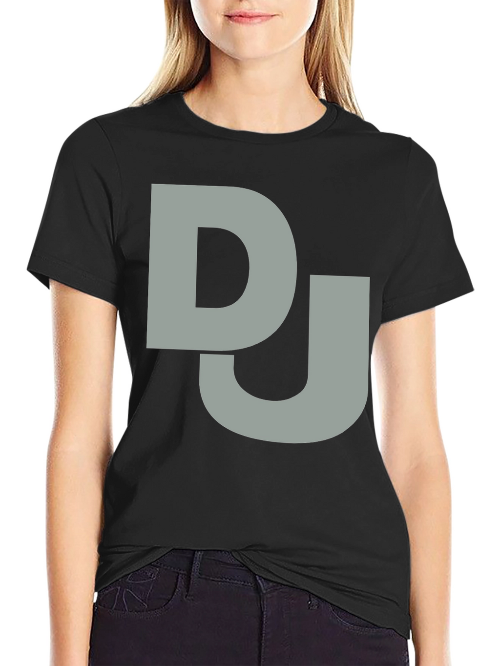 DJ Graphic Tee - Black Cotton T-Shirt