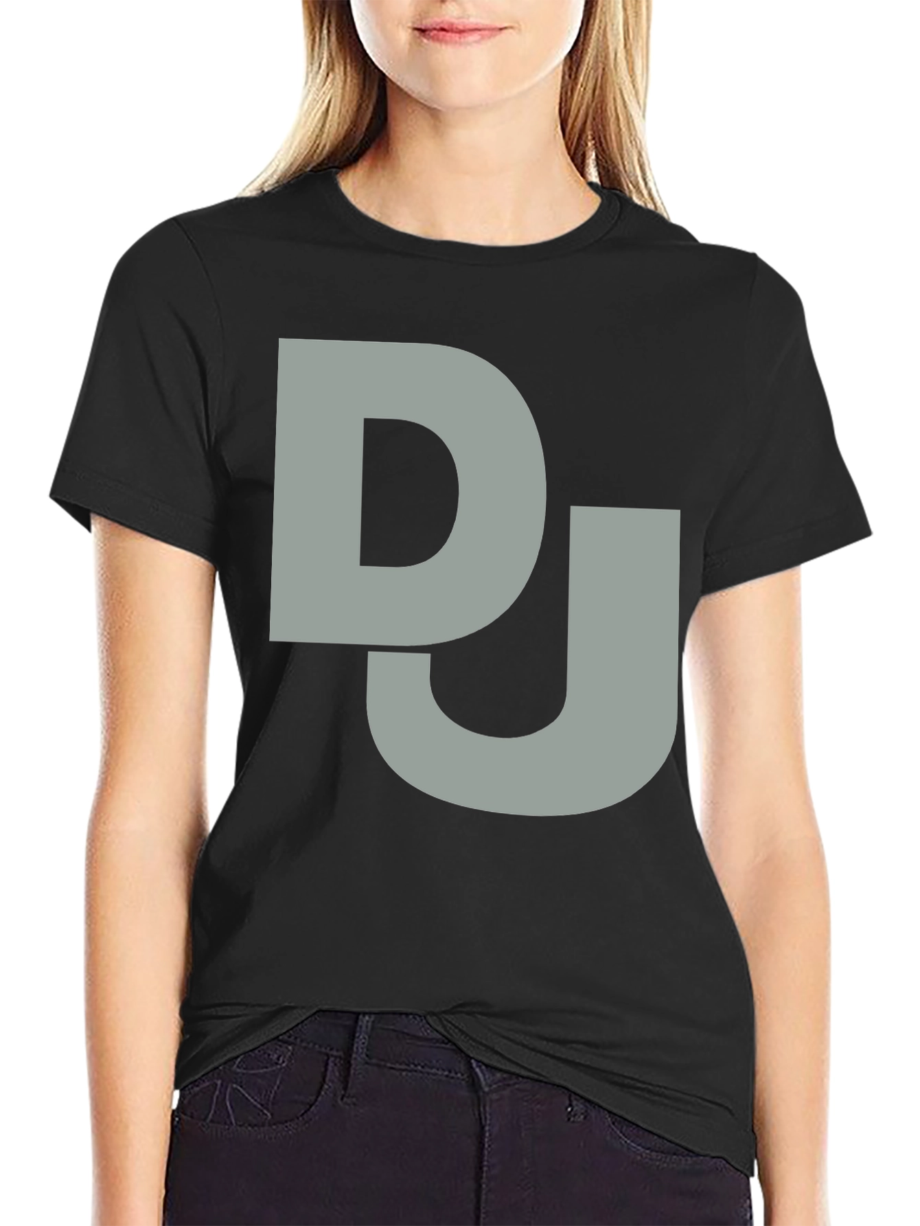 DJ Graphic Tee - Black Cotton T-Shirt