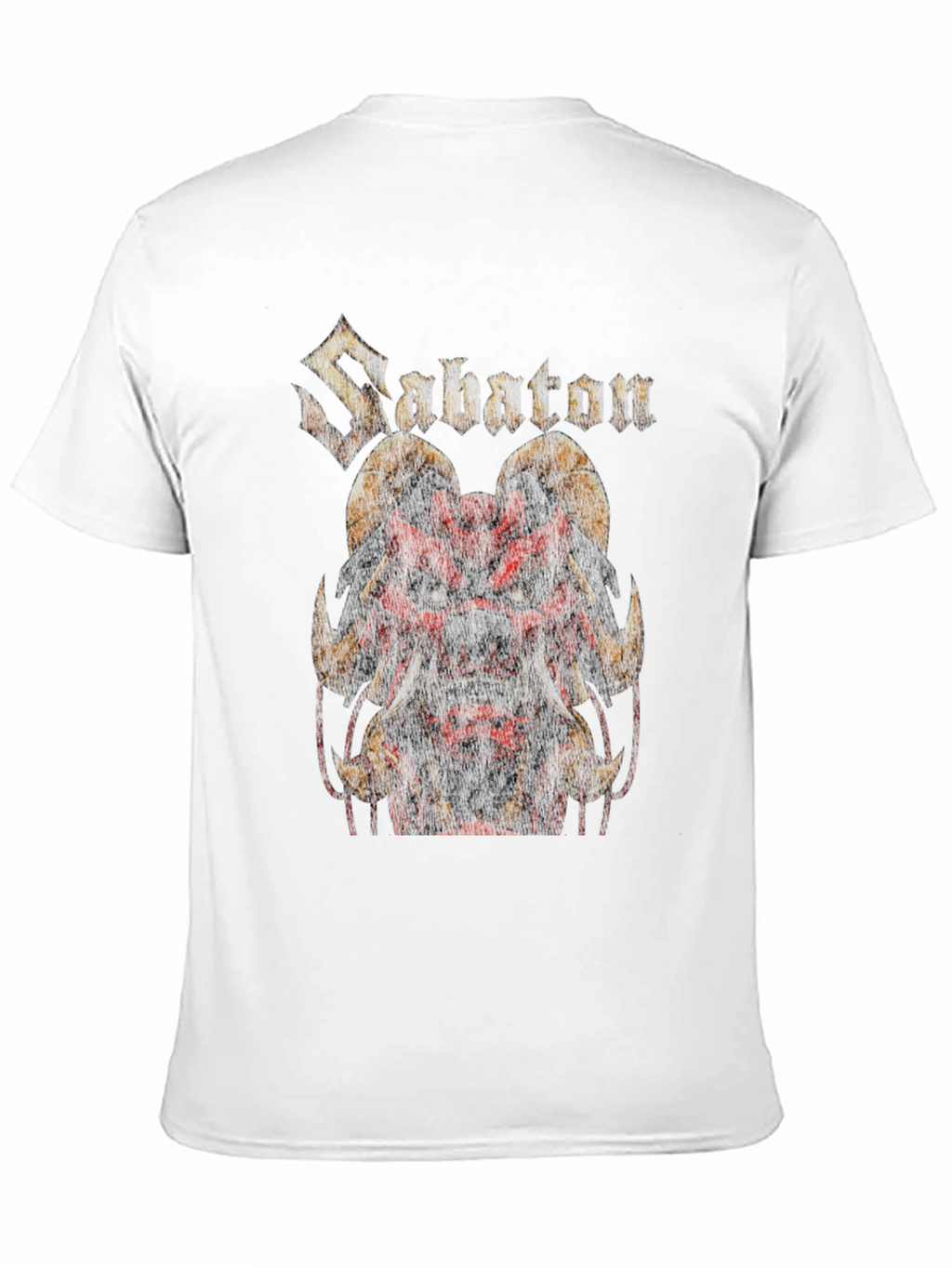 Sabaton Horned Demon Graphic Black T-Shirt
