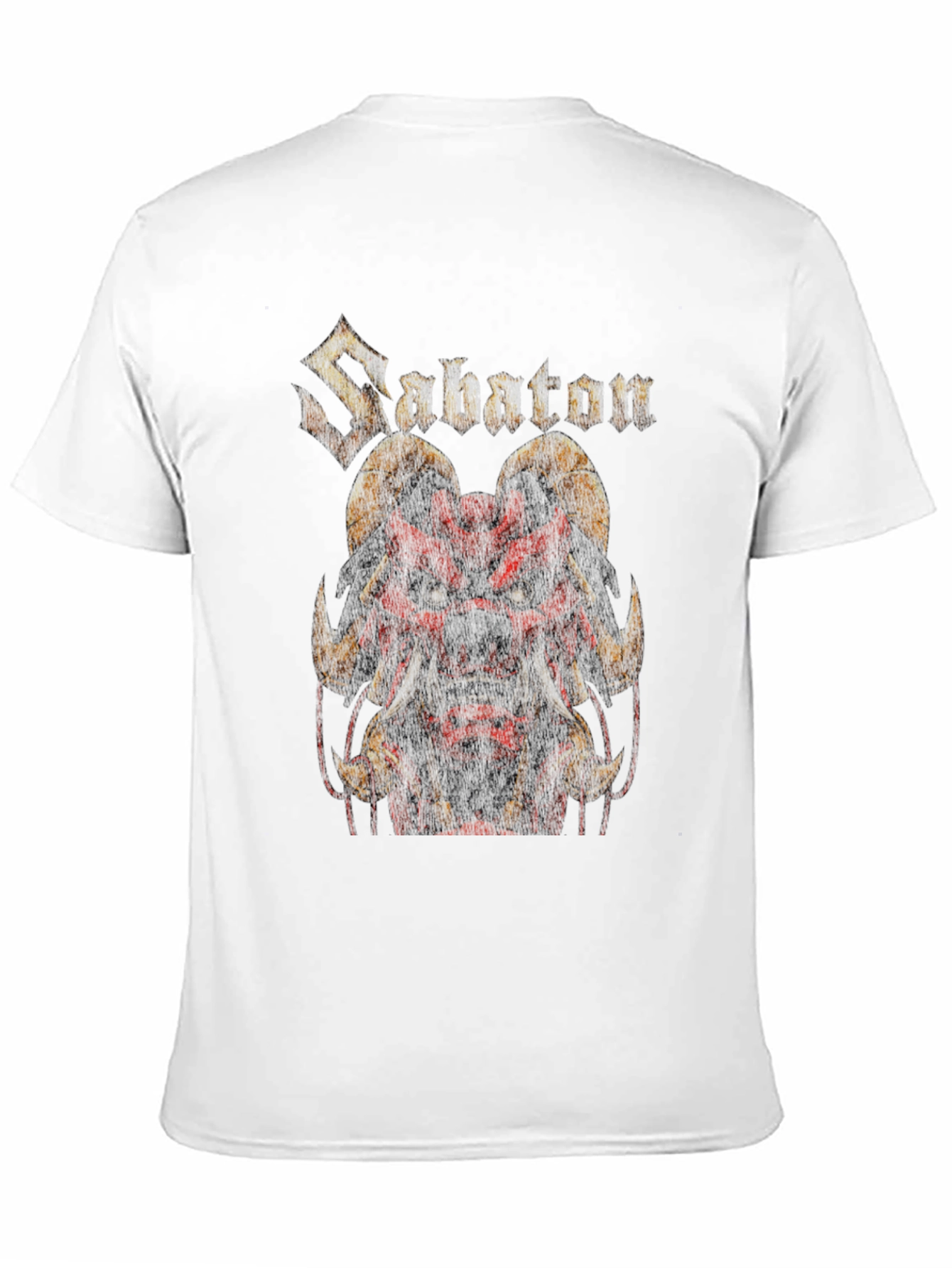 Sabaton Horned Demon Graphic Black T-Shirt