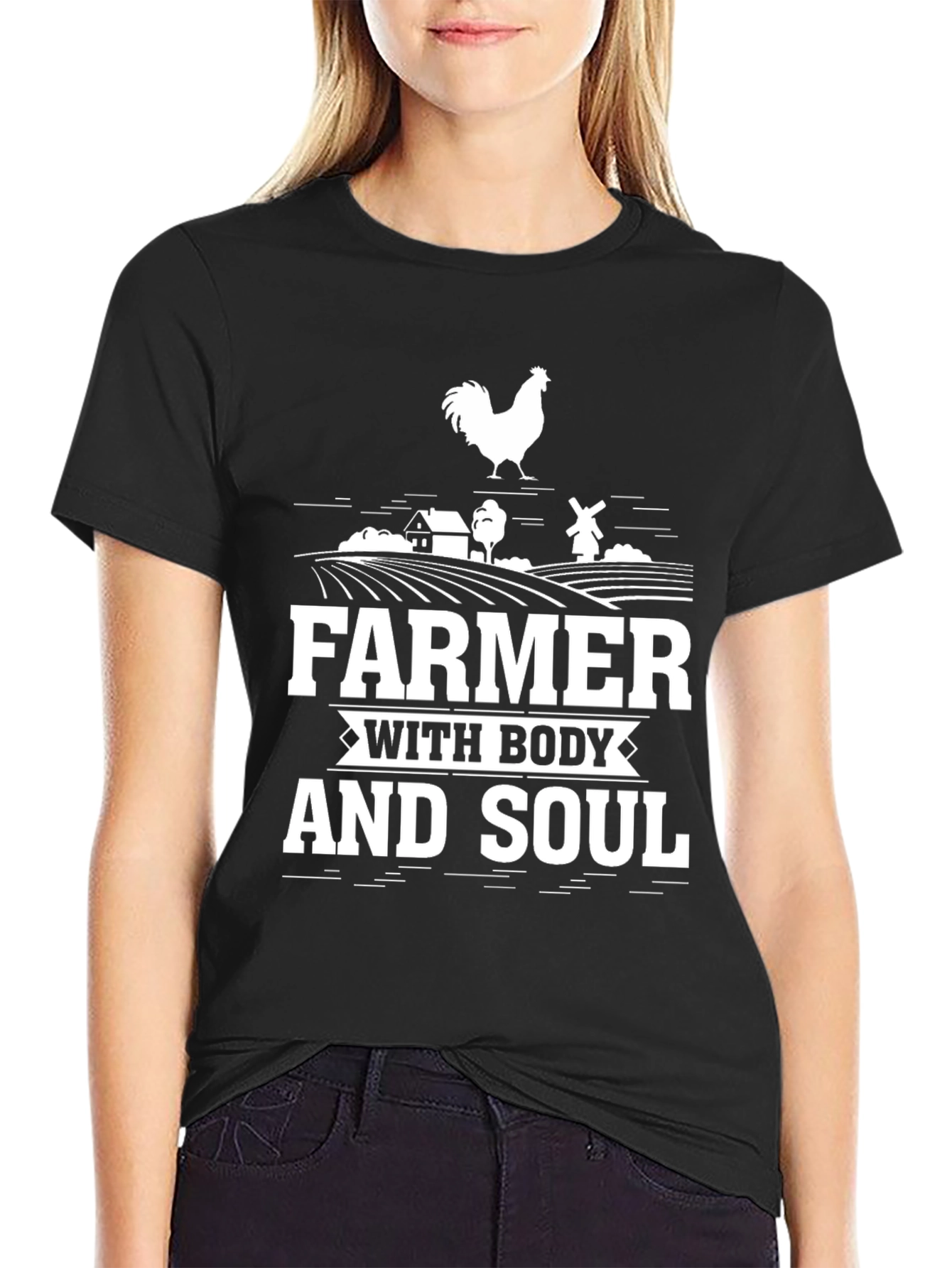 Farmer With Body and Soul Graphic Tee