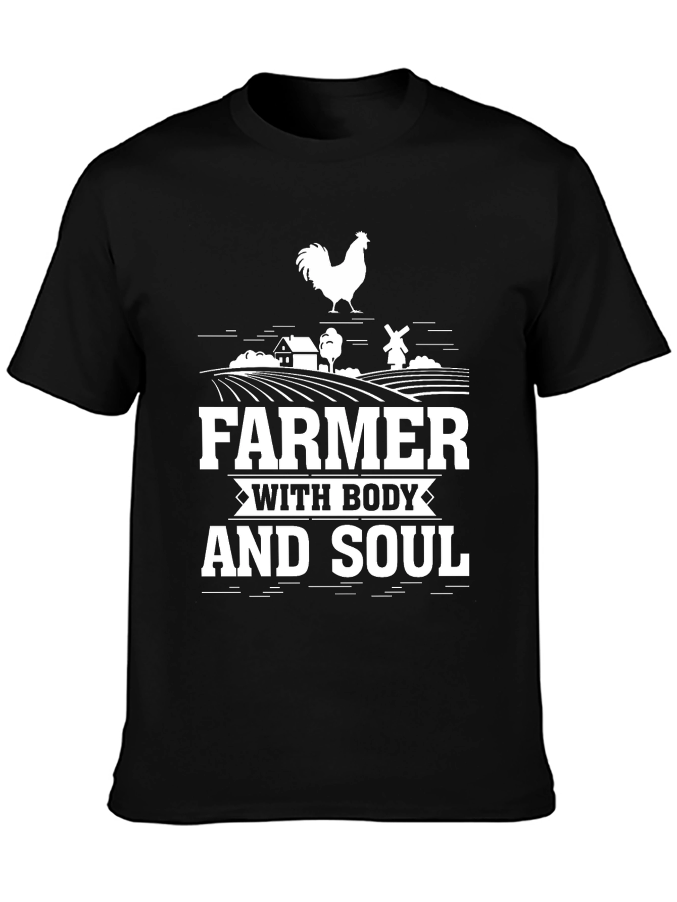 Farmer With Body and Soul Graphic Tee