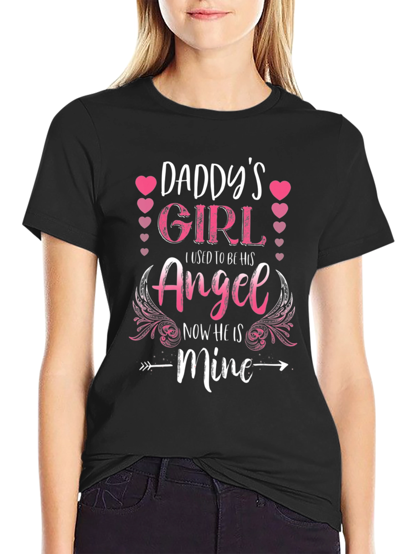 Daddys Girl Angel Graphic Tee