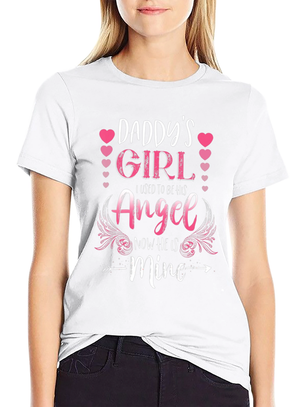 Daddys Girl Angel Graphic Tee