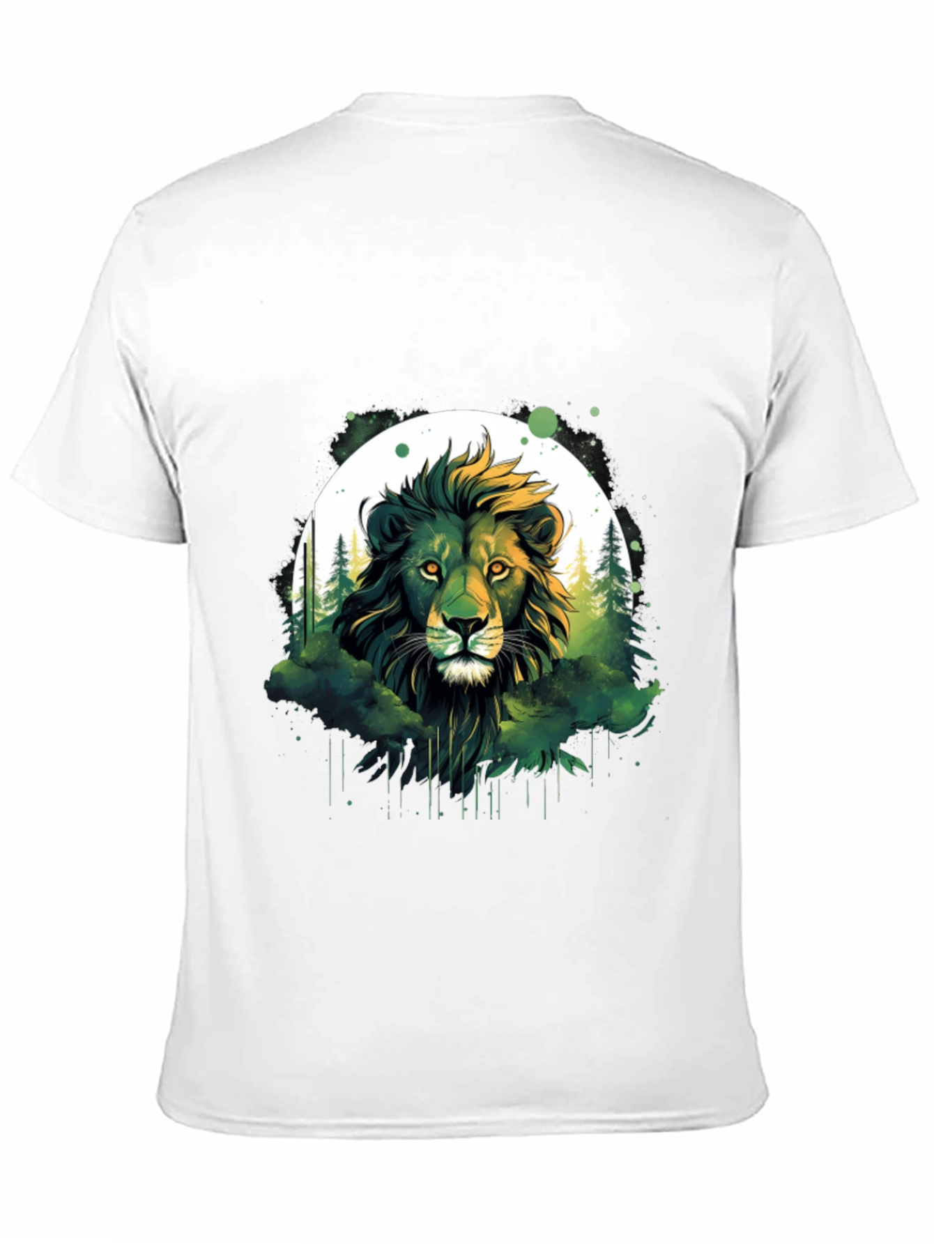 Lion Forest Graphic Tee - Nature Inspired Design