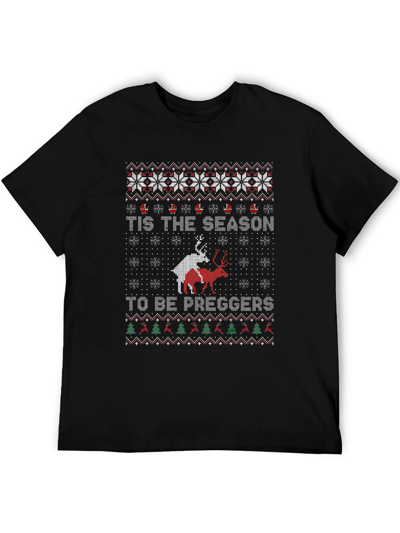 Funny Christmas T-Shirt - Tis the Season to be Preggers