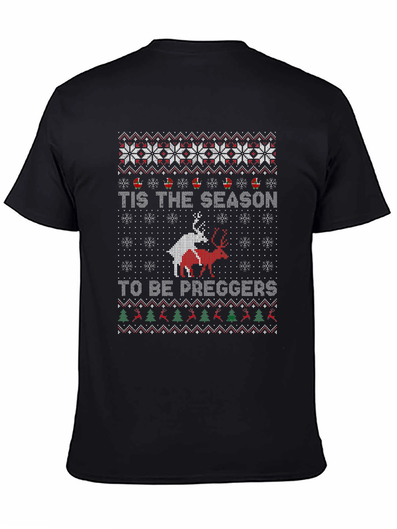 Funny Christmas T-Shirt - Tis the Season to be Preggers