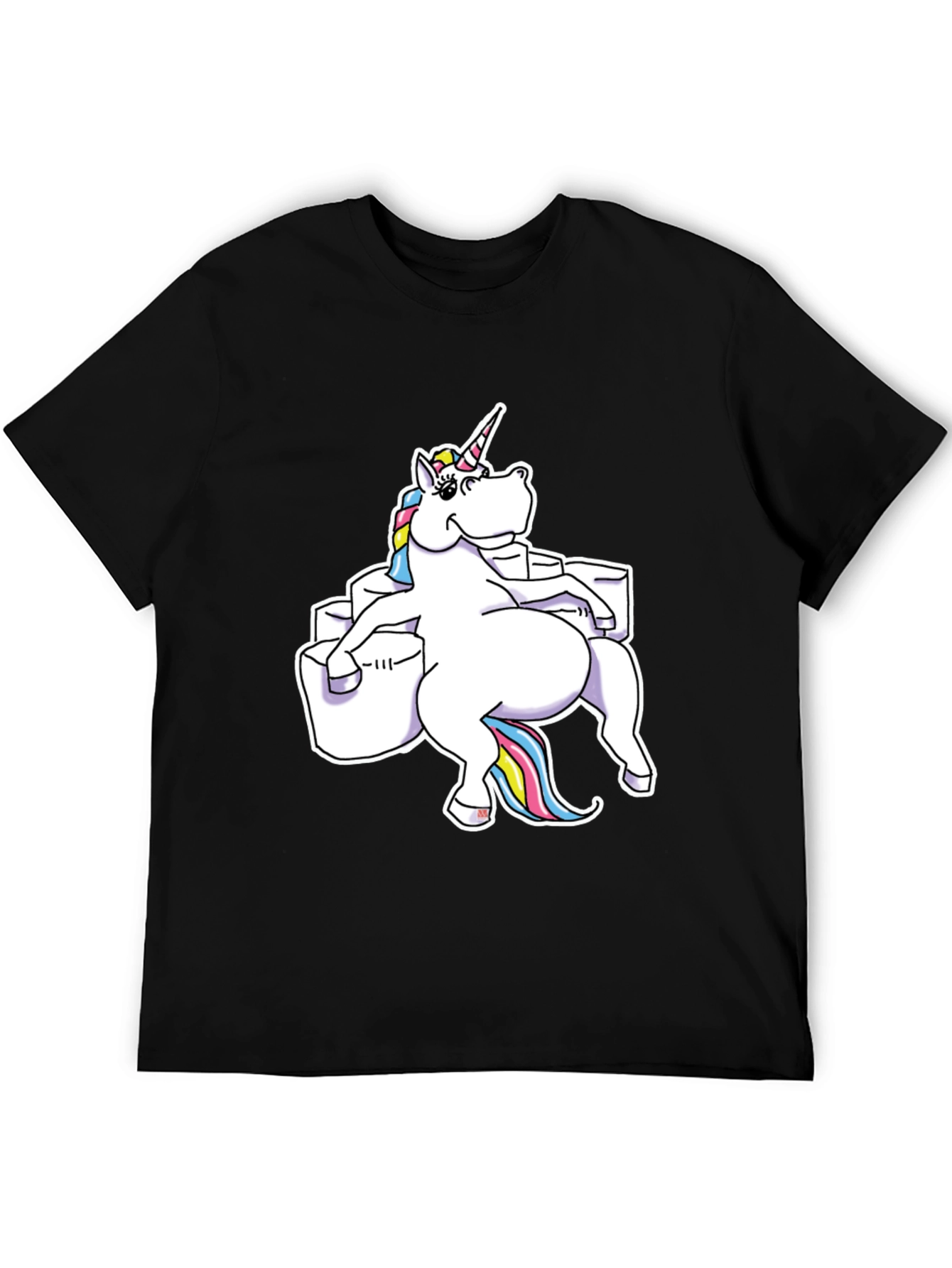 Unicorn Sitting on Toilet Paper T-Shirt