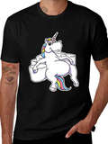 Unicorn Sitting on Toilet Paper T-Shirt