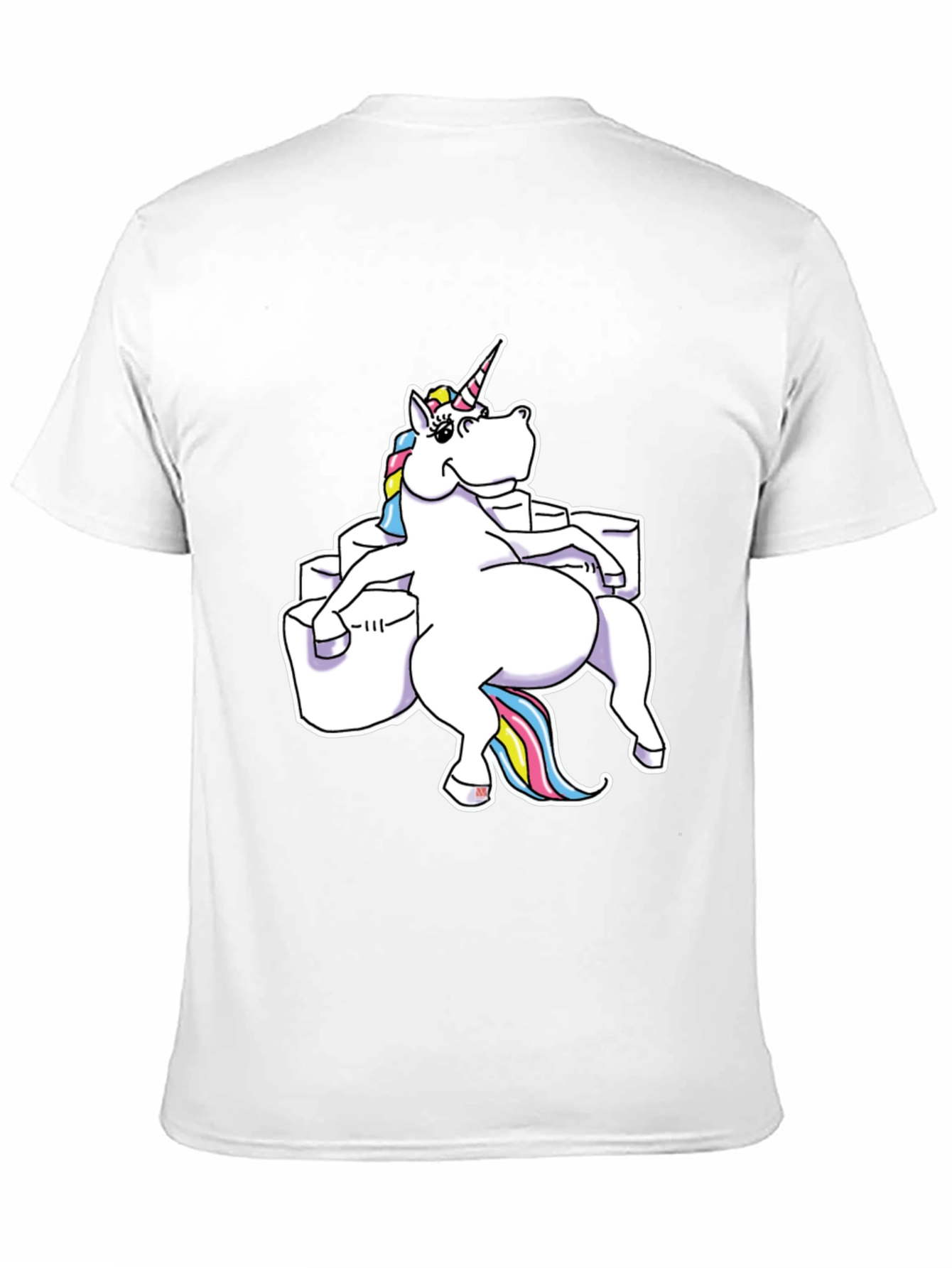 Unicorn Sitting on Toilet Paper T-Shirt