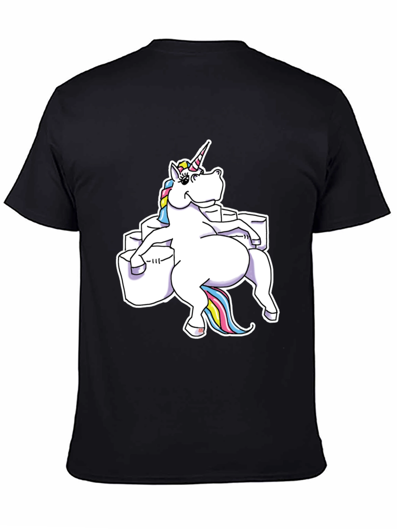 Unicorn Sitting on Toilet Paper T-Shirt