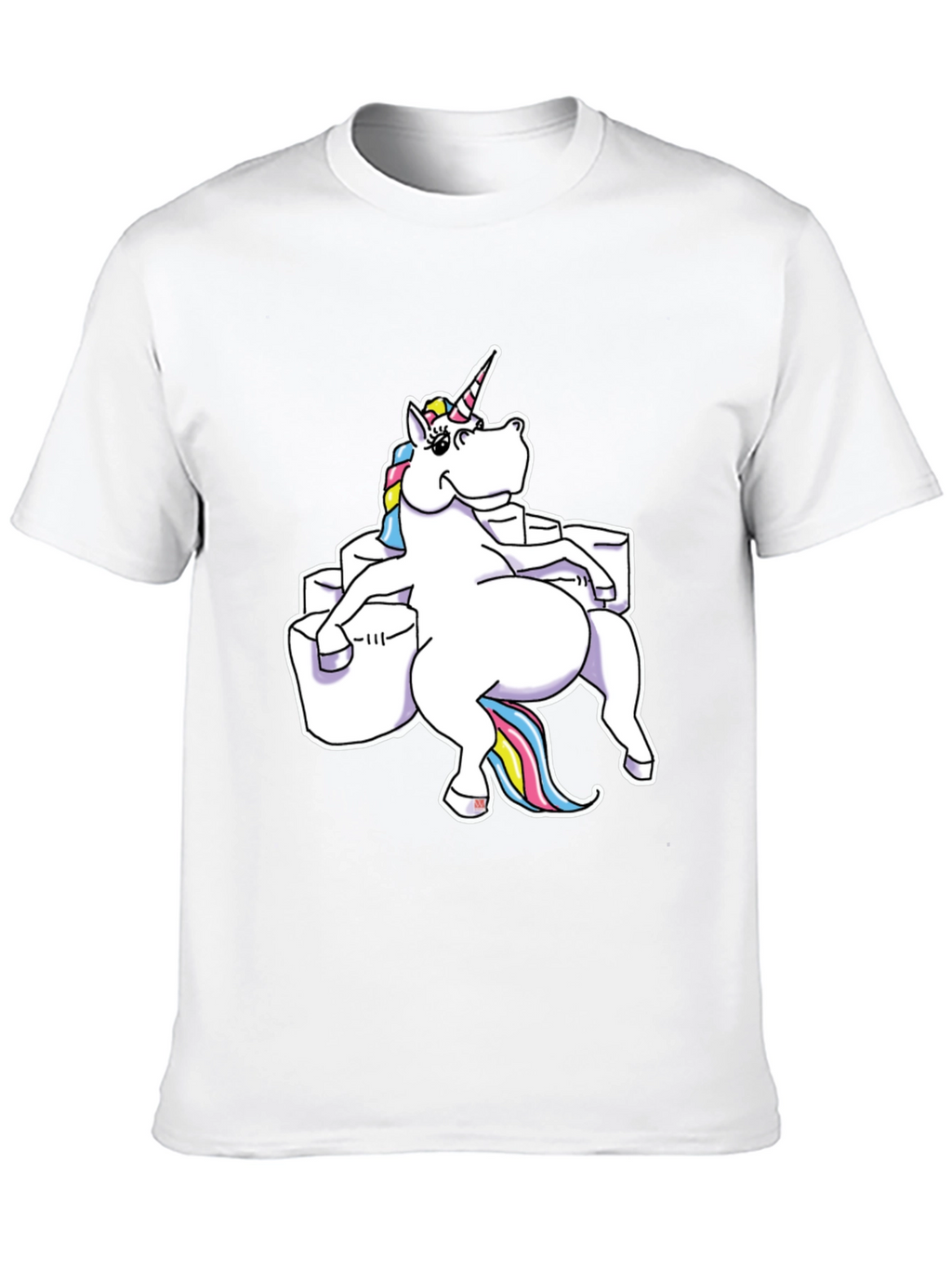 Unicorn Sitting on Toilet Paper T-Shirt