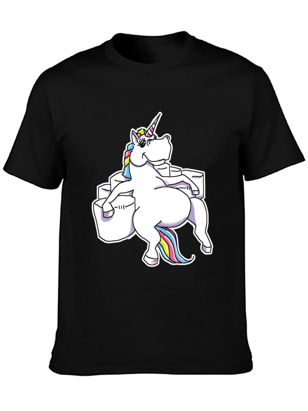 Unicorn Sitting on Toilet Paper T-Shirt