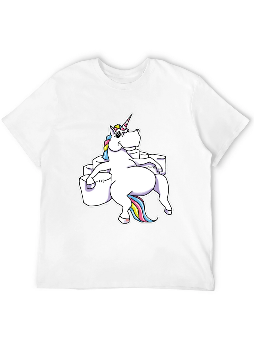 Unicorn Sitting on Toilet Paper T-Shirt