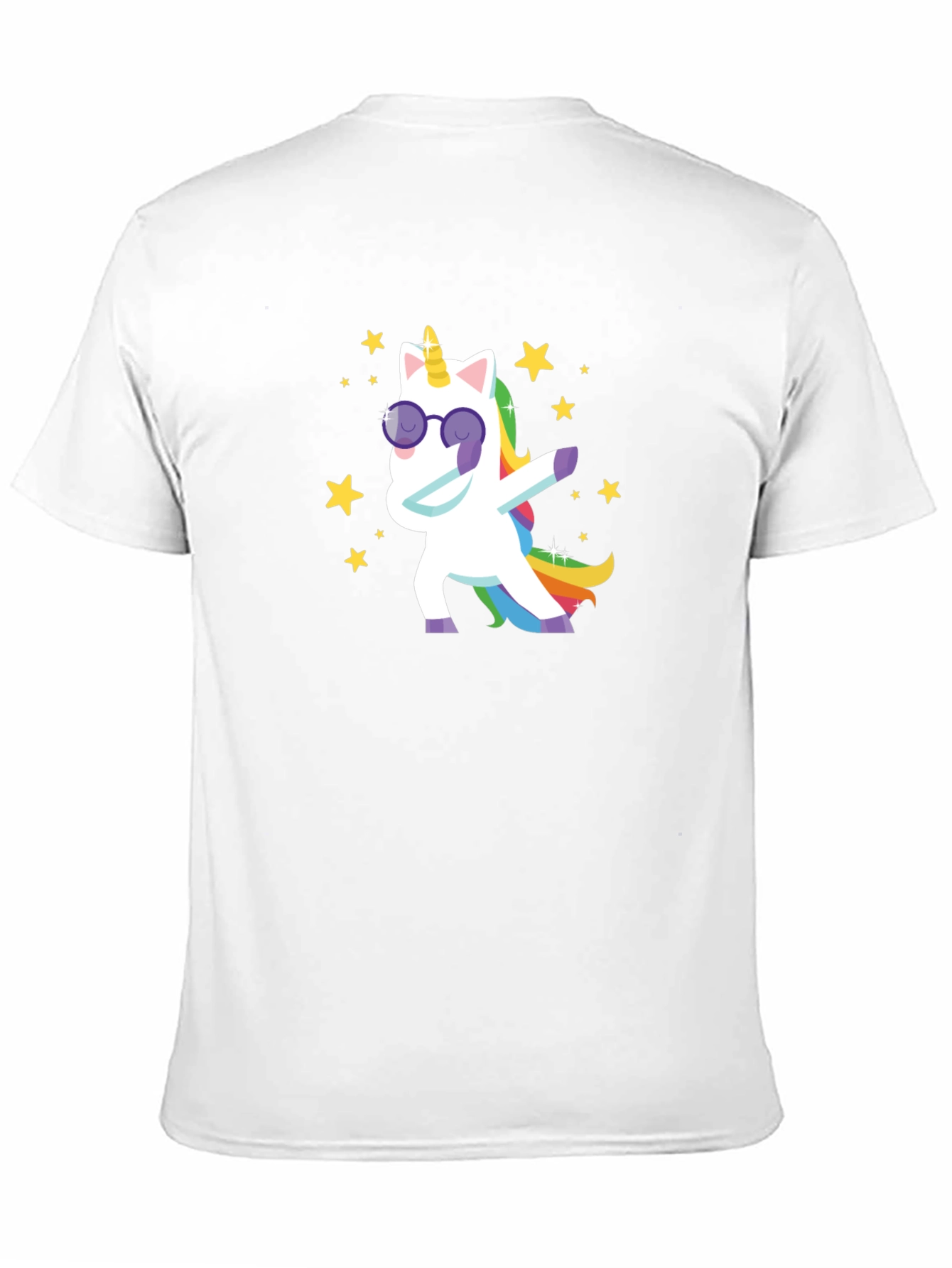 Dabbing Unicorn T-Shirt - Black Cotton Tee