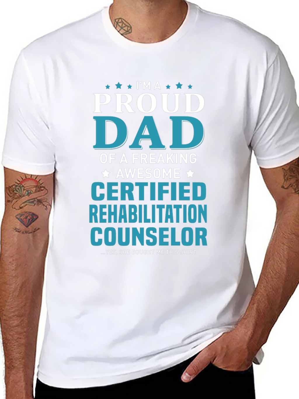 Proud Dad Certified Counselor T-Shirt