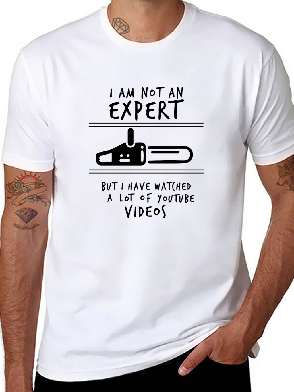 Expert Chainsaw Humor T-Shirt