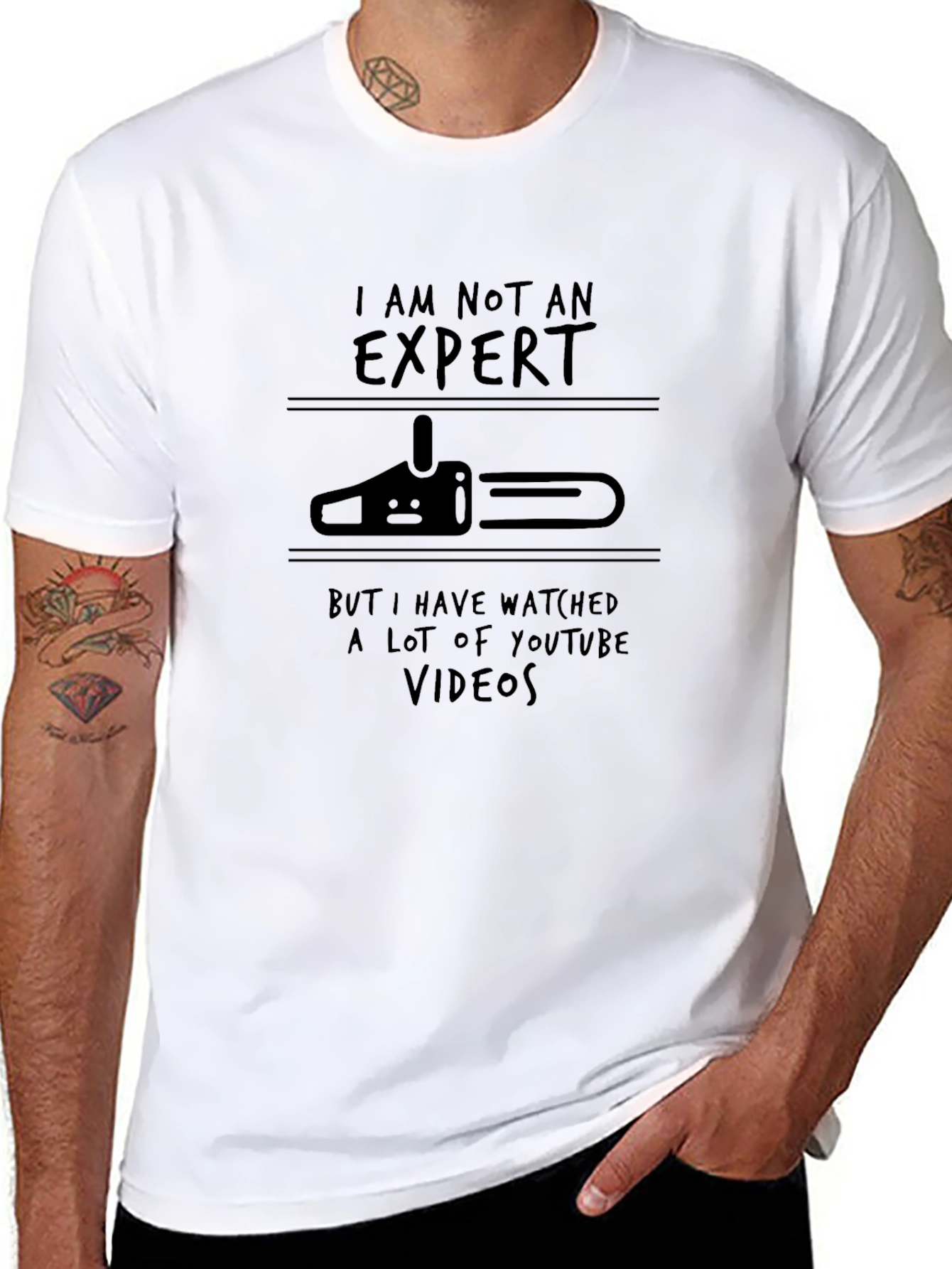 Expert Chainsaw Humor T-Shirt