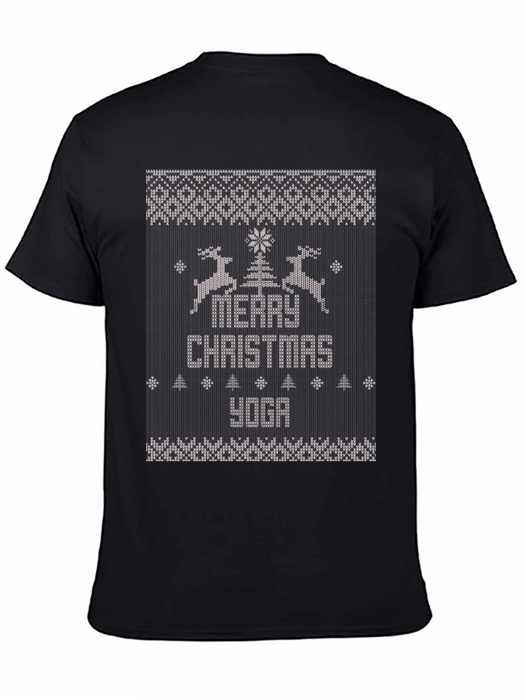 Merry Christmas Yoga Ugly Christmas Sweater T-Shirt
