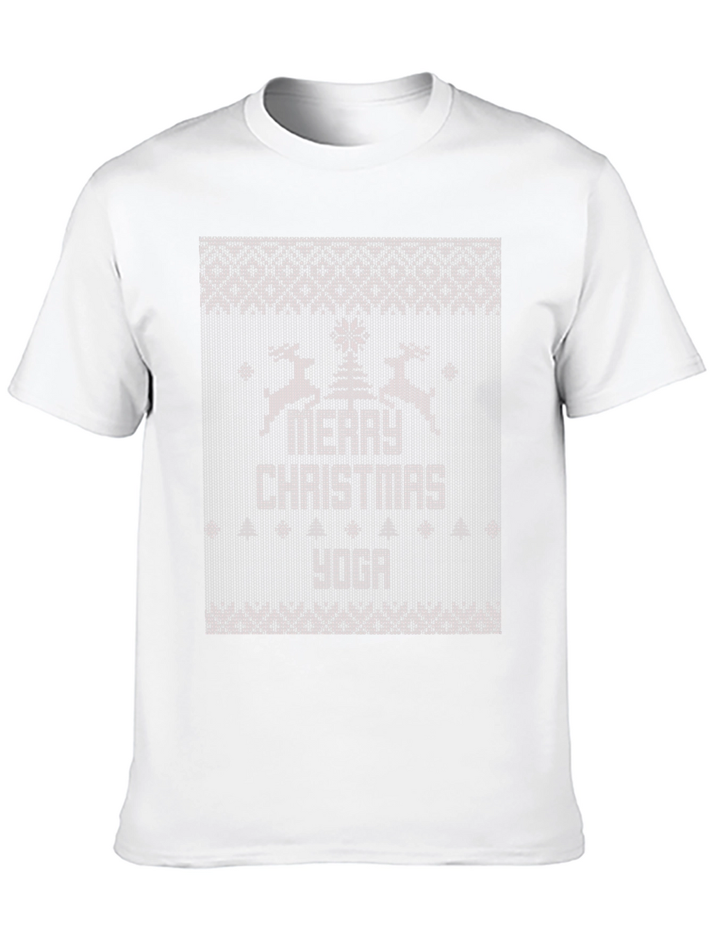 Merry Christmas Yoga Ugly Christmas Sweater T-Shirt