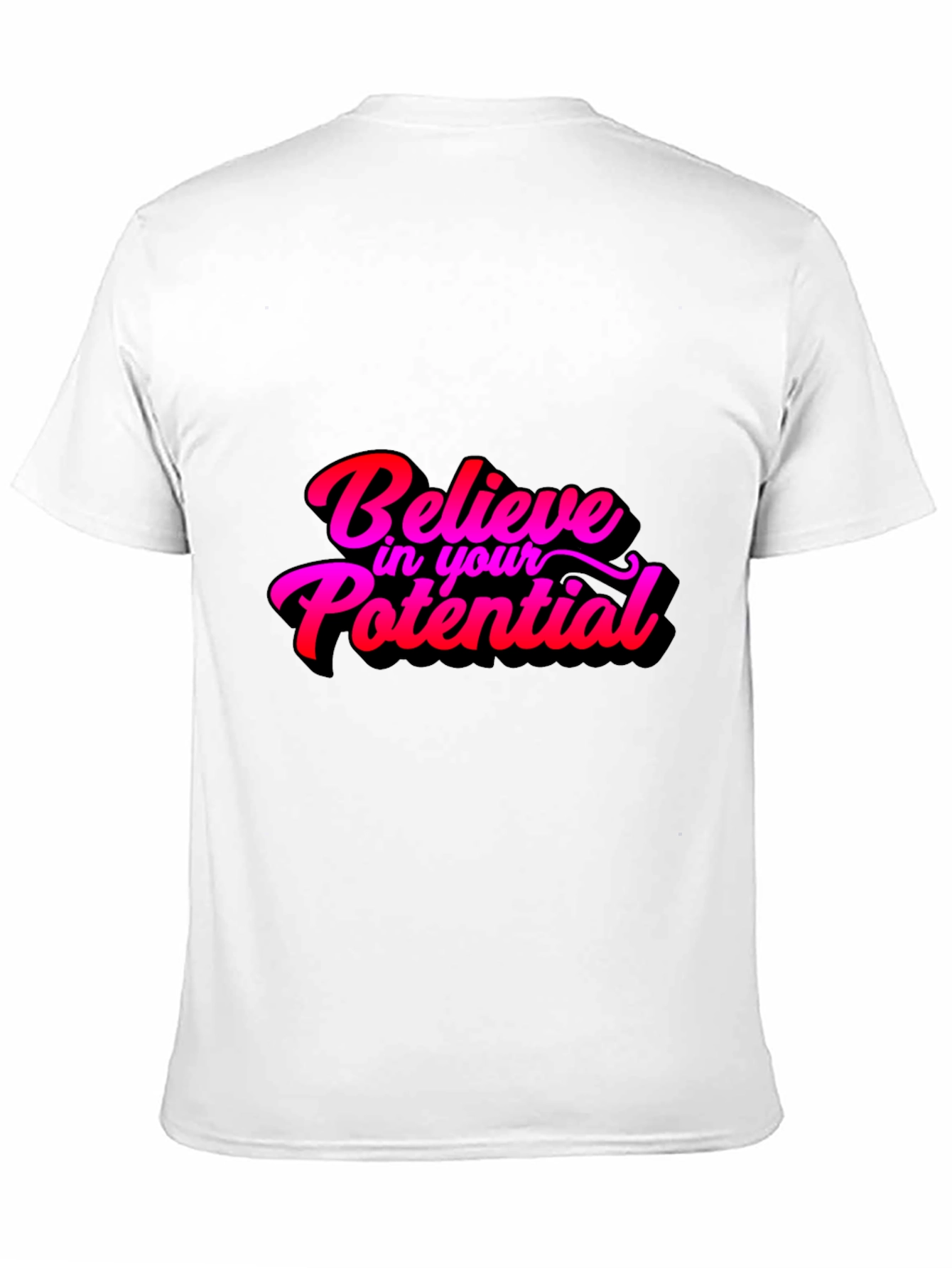 Believe in Your Potential Black T-Shirt
