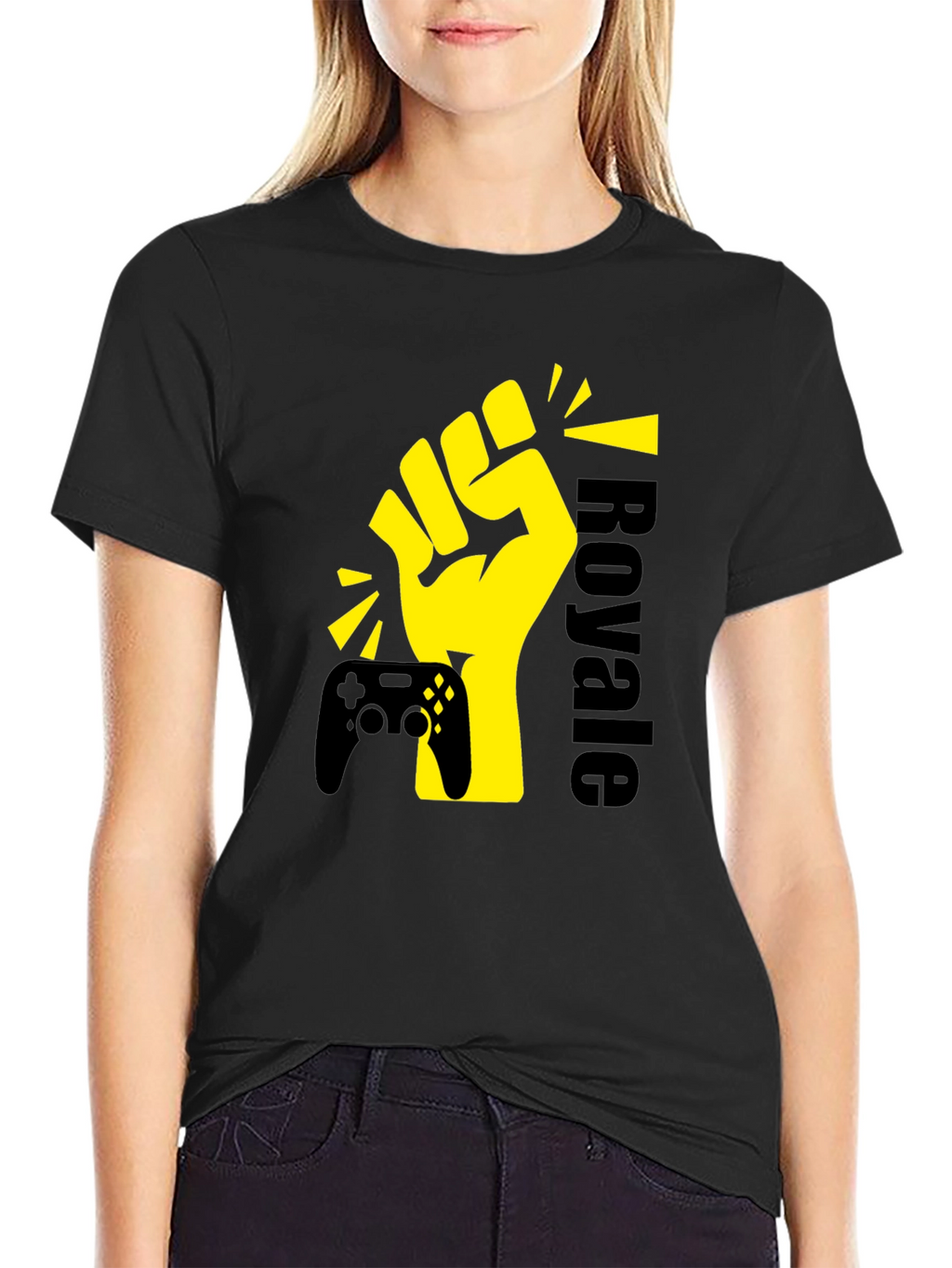 Gaming Royale Graphic T-Shirt - Black Cotton Tee