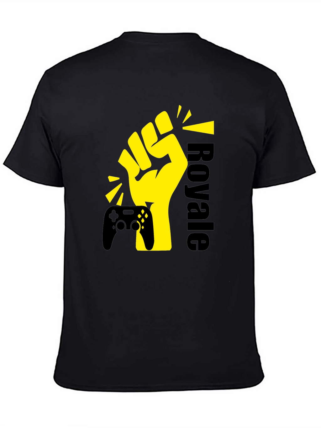 Gaming Royale Graphic T-Shirt - Black Cotton Tee