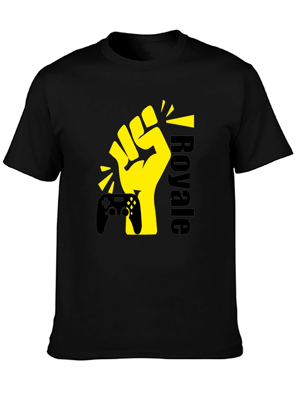 Gaming Royale Graphic T-Shirt - Black Cotton Tee