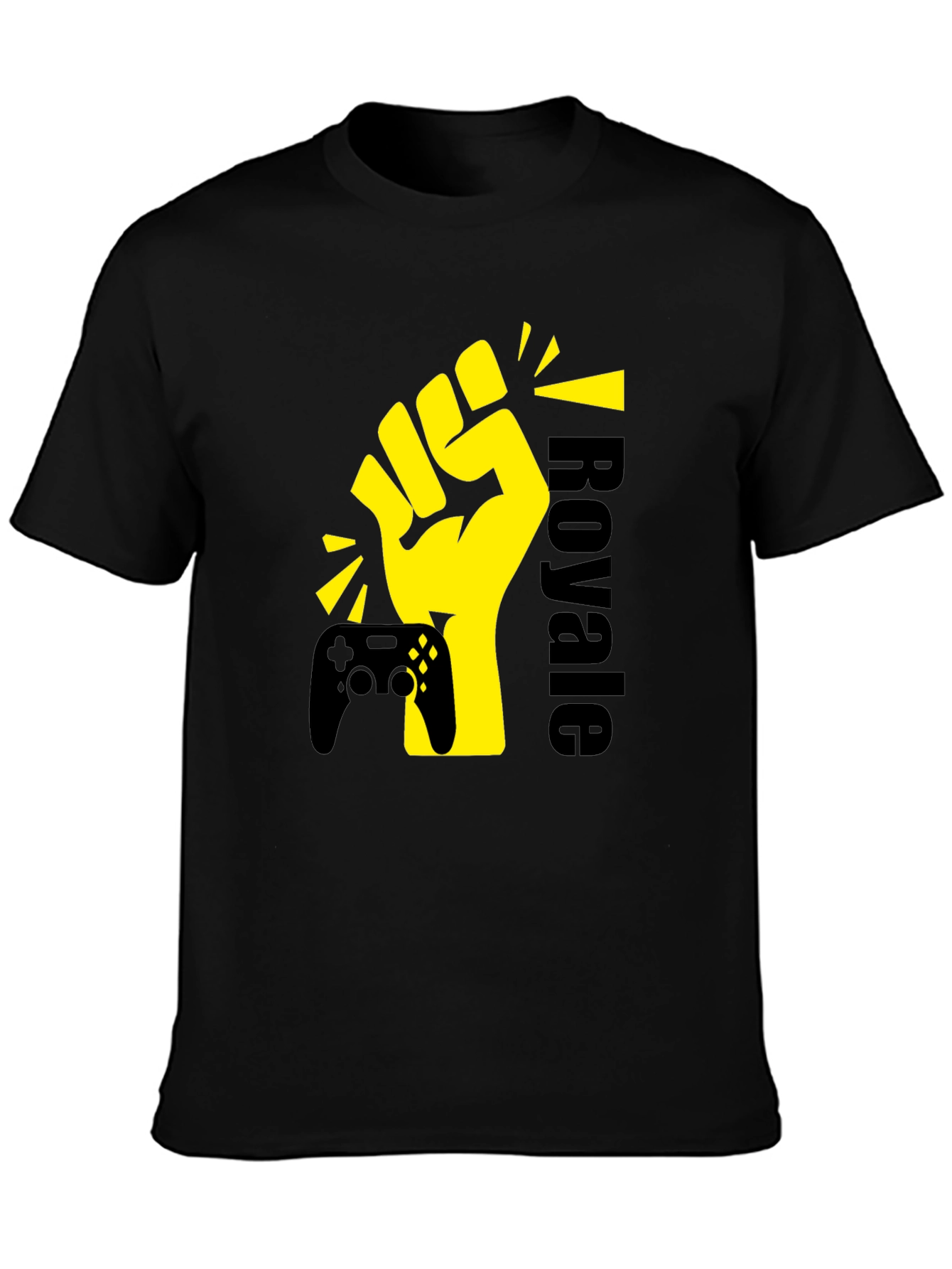 Gaming Royale Graphic T-Shirt - Black Cotton Tee