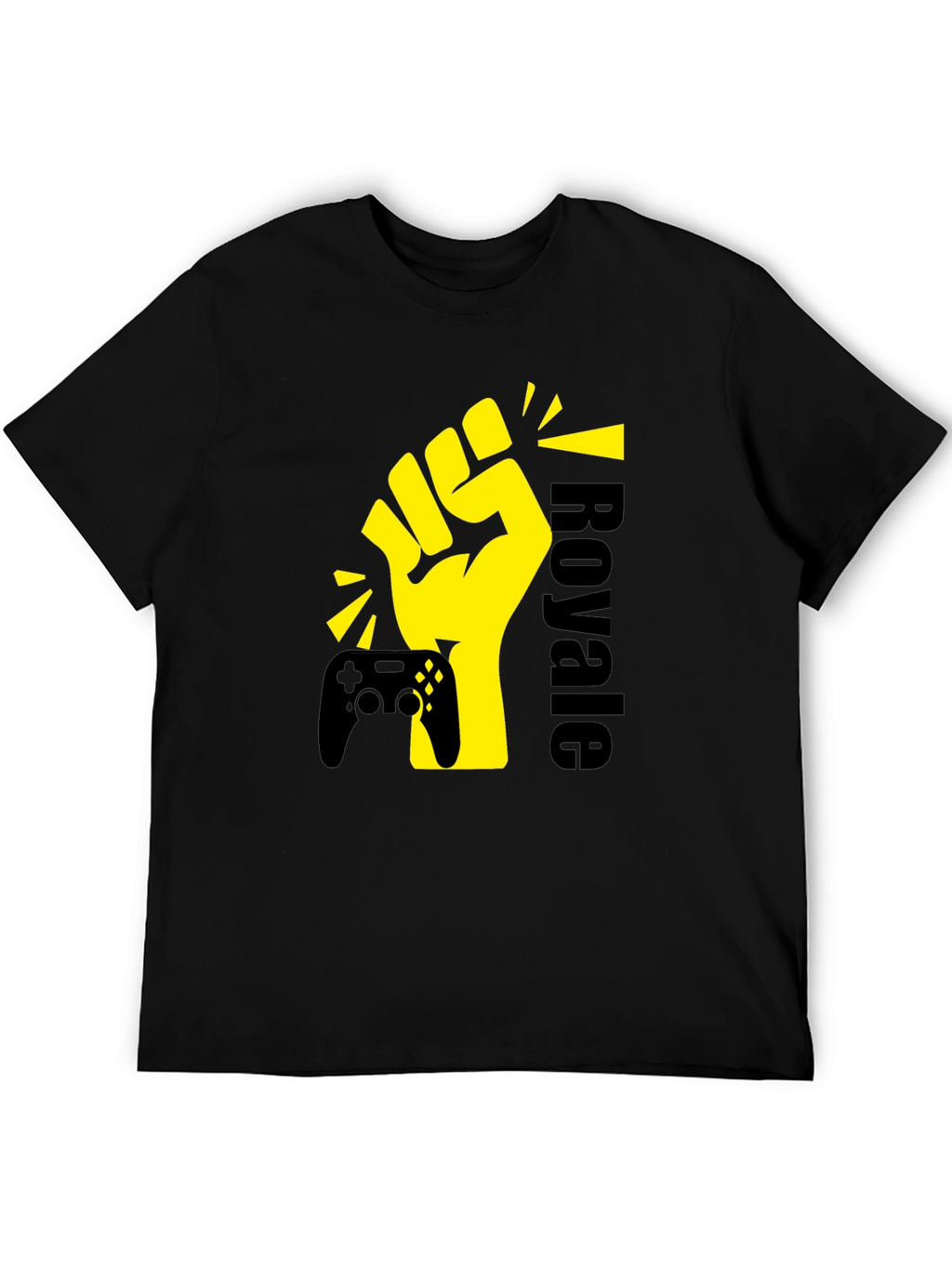 Gaming Royale Graphic T-Shirt - Black Cotton Tee
