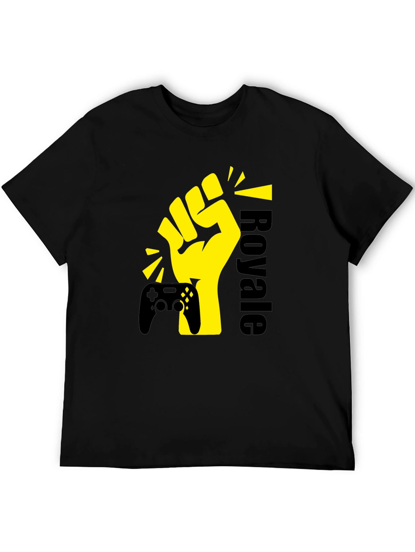 Gaming Royale Graphic T-Shirt - Black Cotton Tee