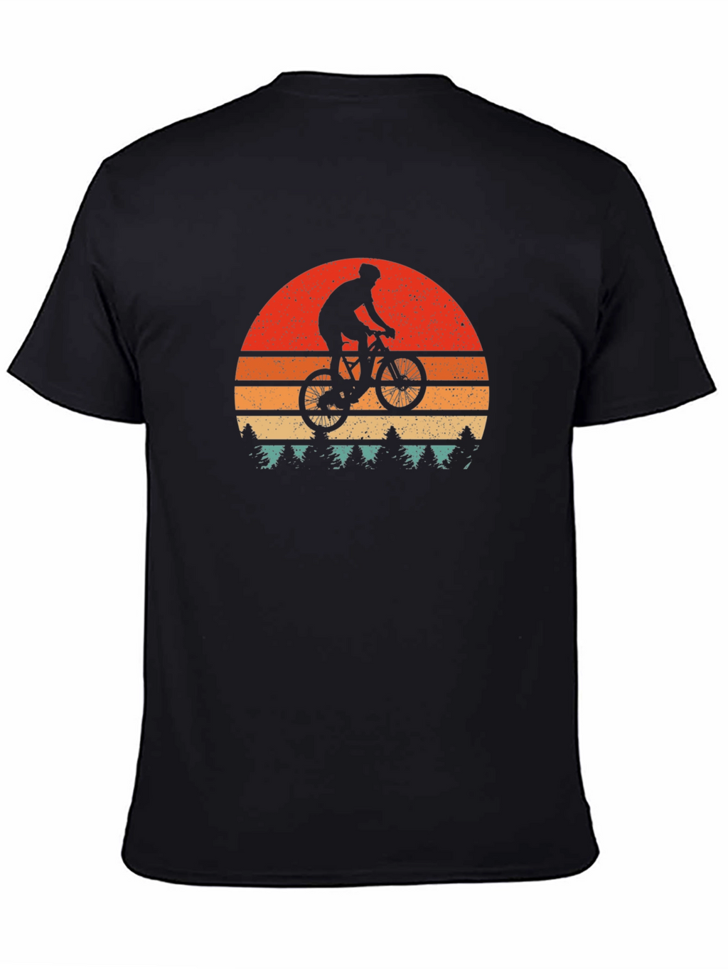 Mountain Bike Sunset Graphic Tee