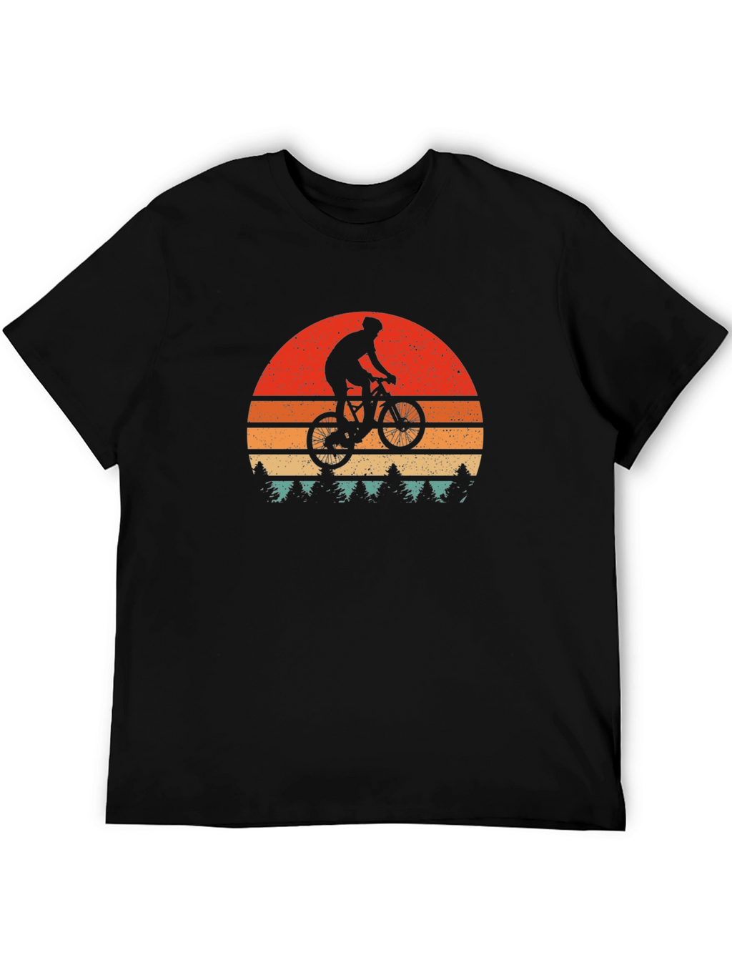 Mountain Bike Sunset Graphic Tee